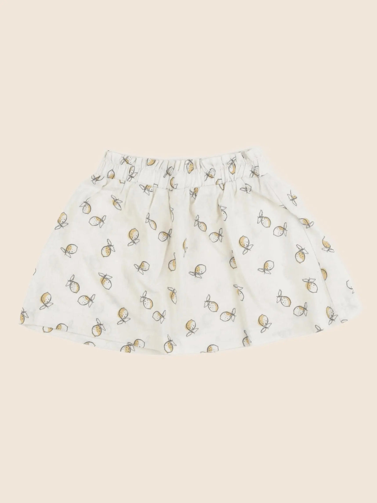 Vertbaudet - jupe jaune, beige - 18 mois