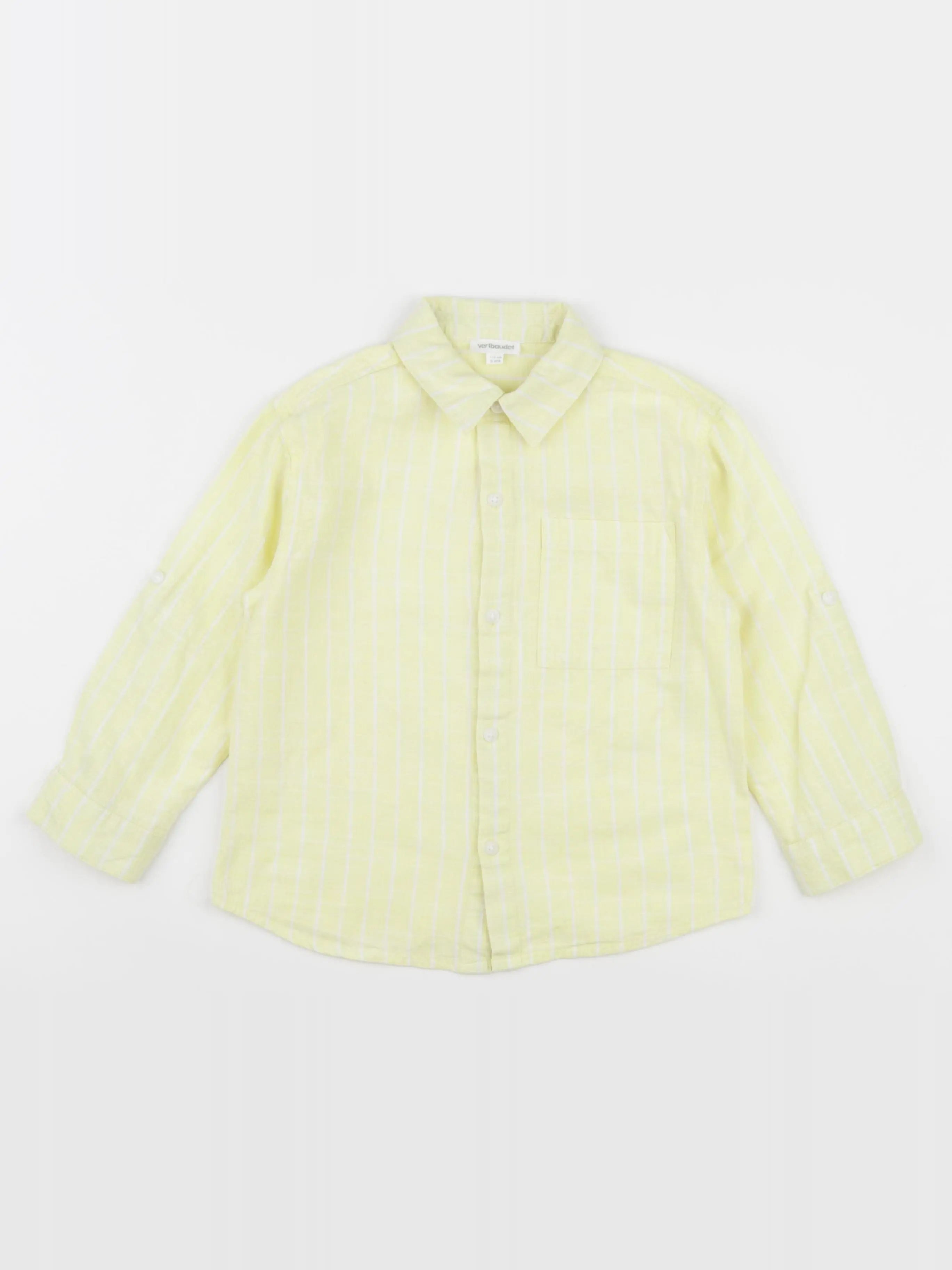 Vertbaudet - chemise jaune - 3 ans
