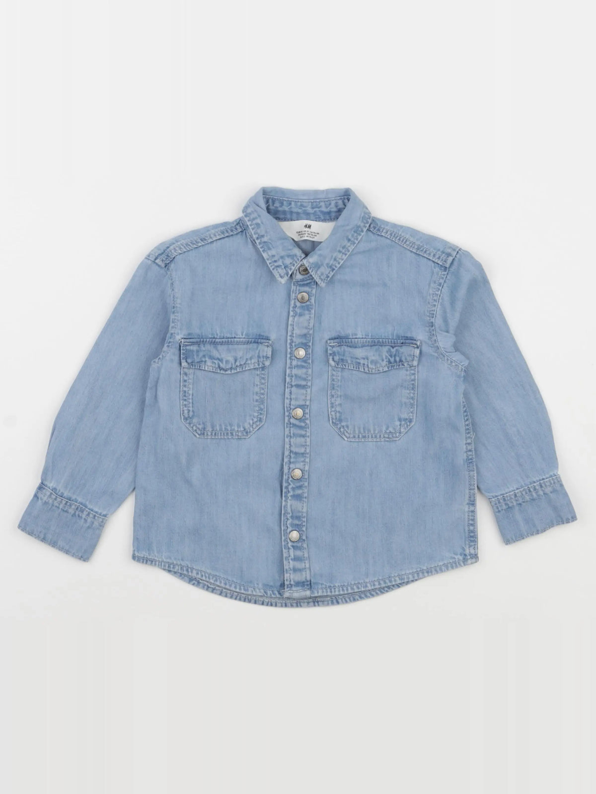 H&M - chemise bleu - 18/24 mois