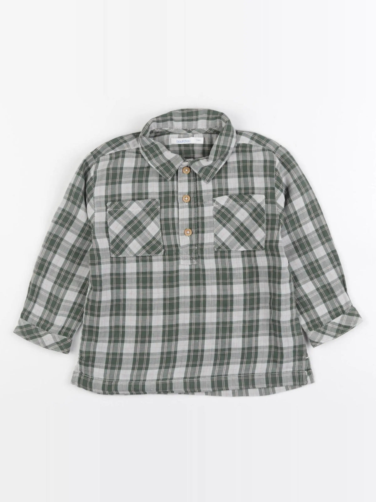 Boutchou - chemise vert - 24 mois