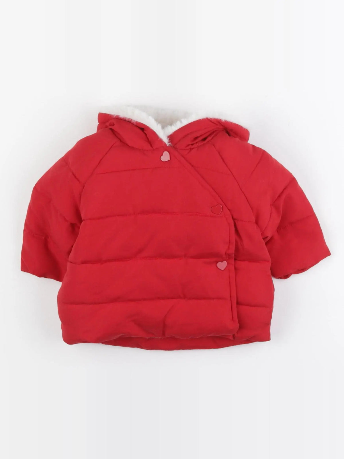 Vertbaudet - doudoune rouge - 3 mois