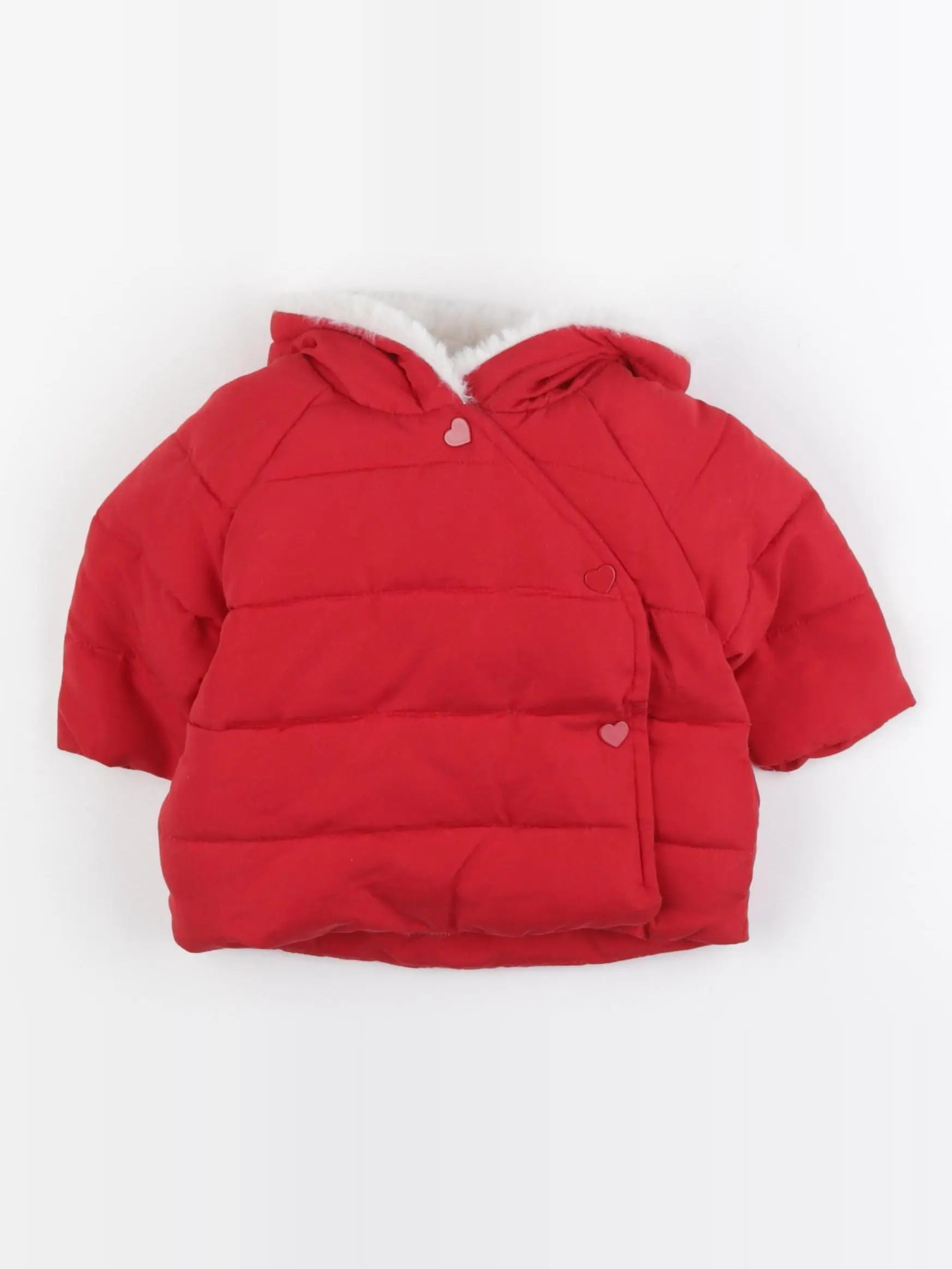 Vertbaudet - doudoune rouge - 3 mois