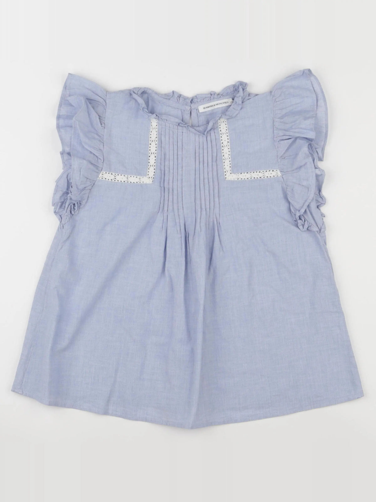 Monoprix - blouse bleu - 10 ans
