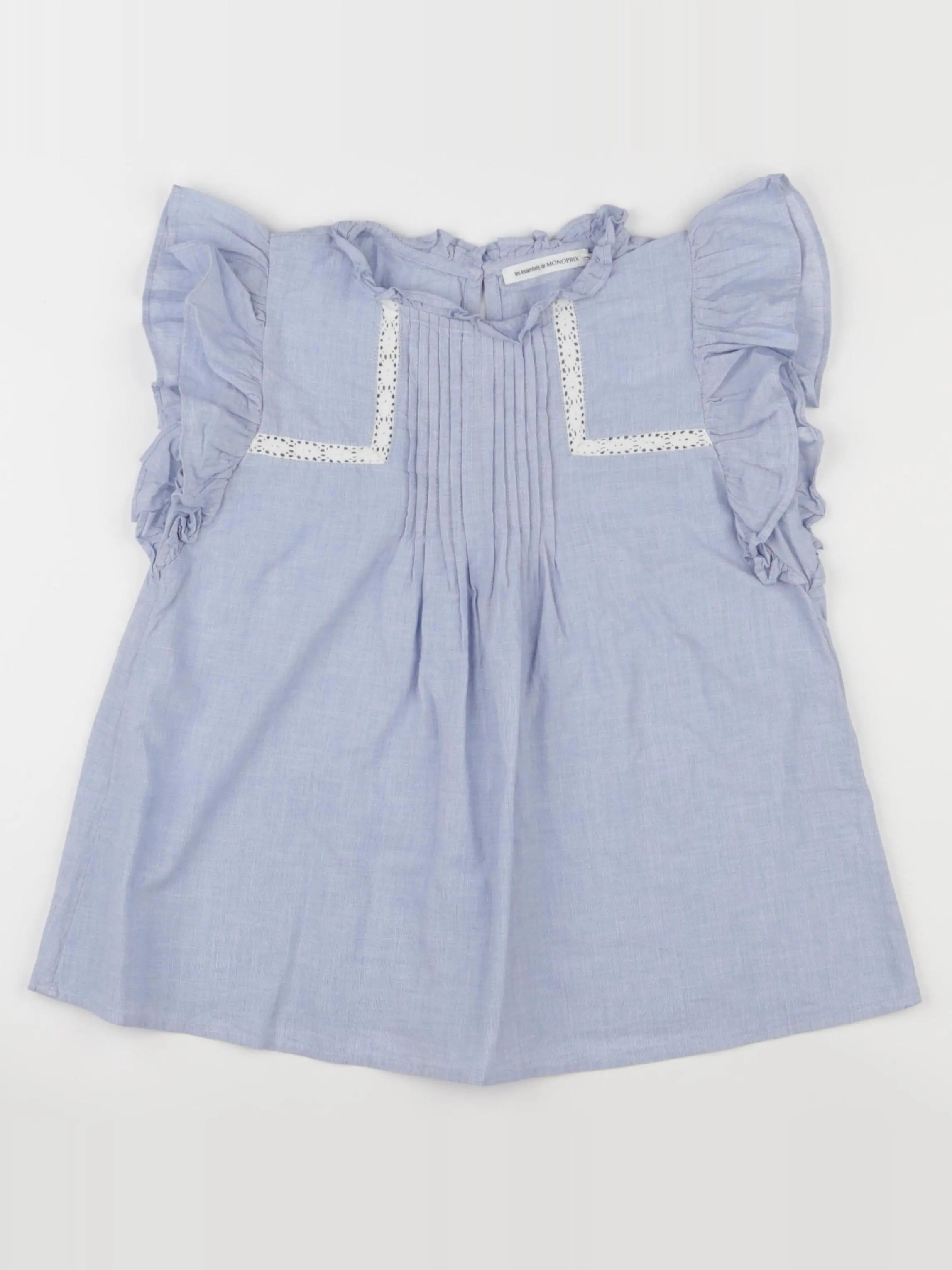 Monoprix - blouse bleu - 10 ans