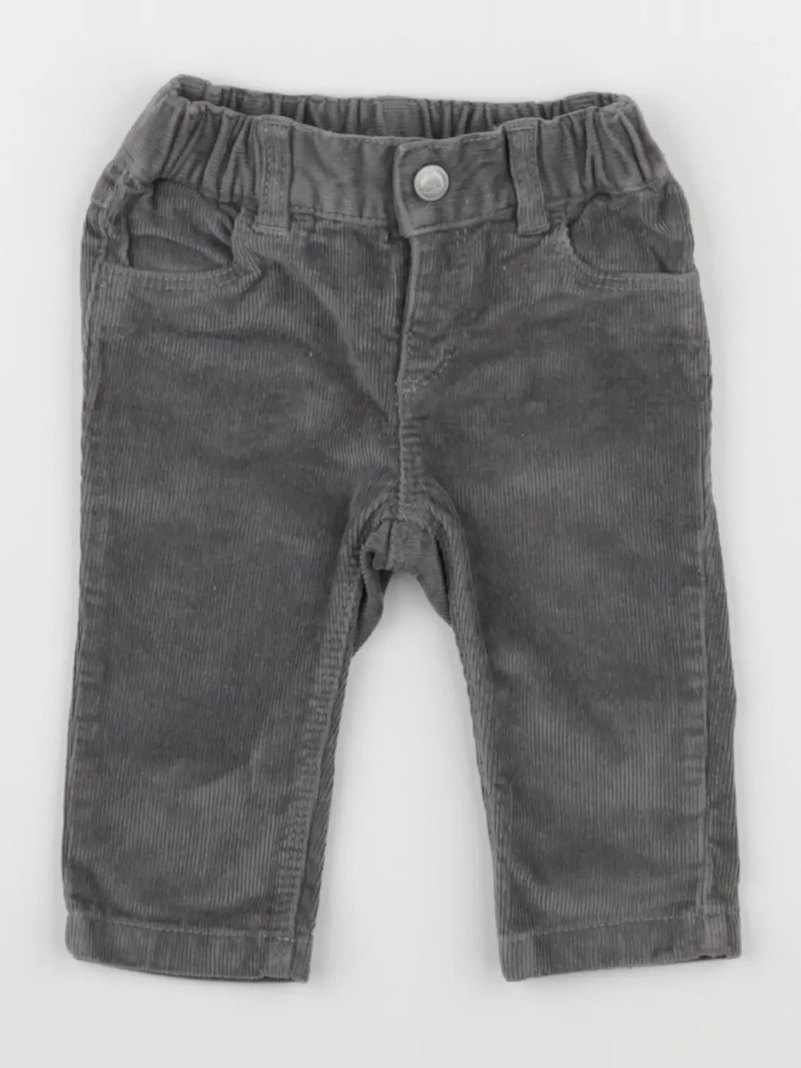Petit Bateau - pantalon gris - 3 mois