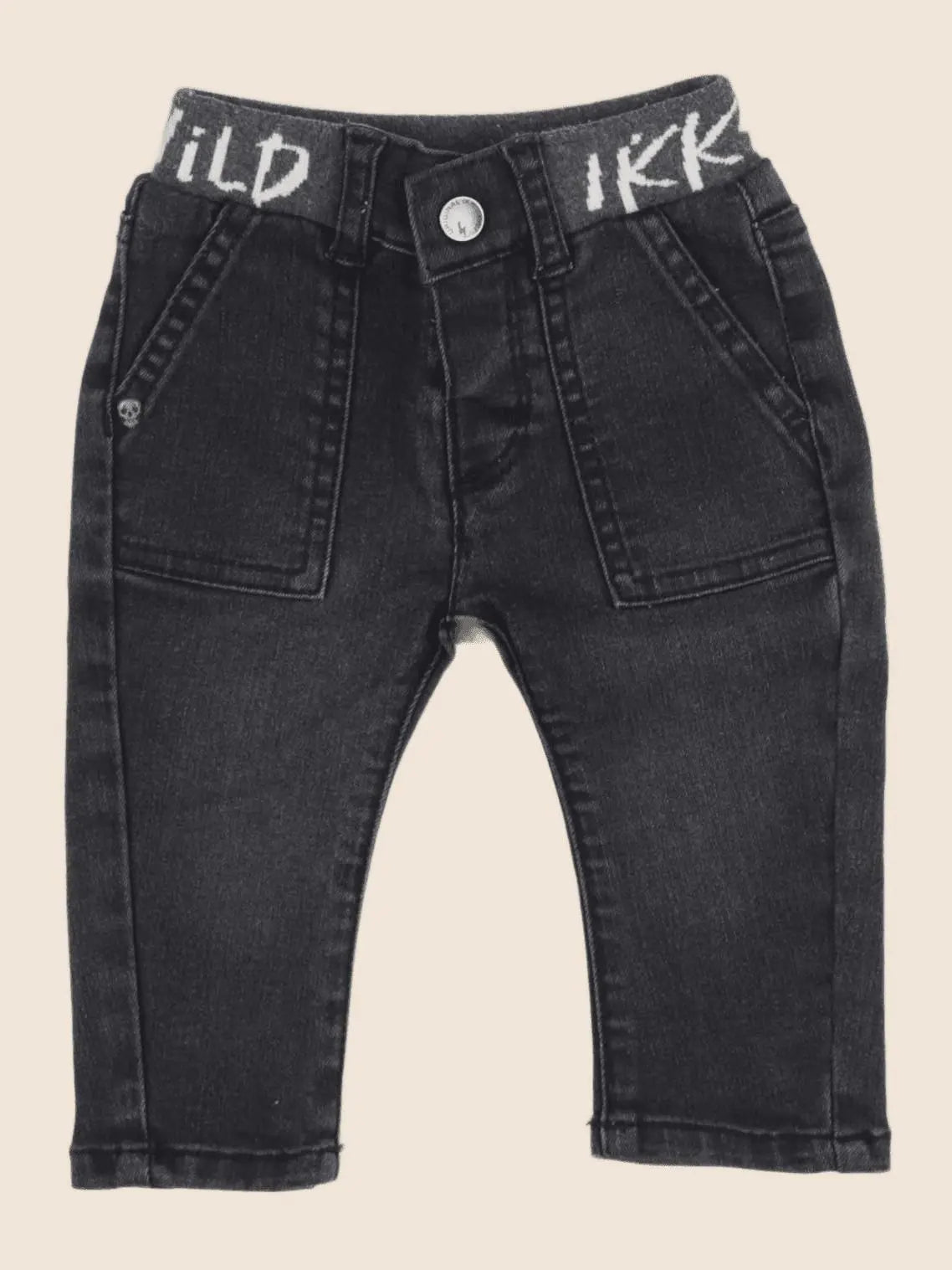 IKKS - jean noir - 6 mois