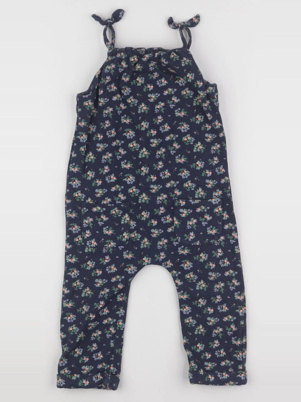 Vertbaudet - combinaison bleu, rose - 24 mois