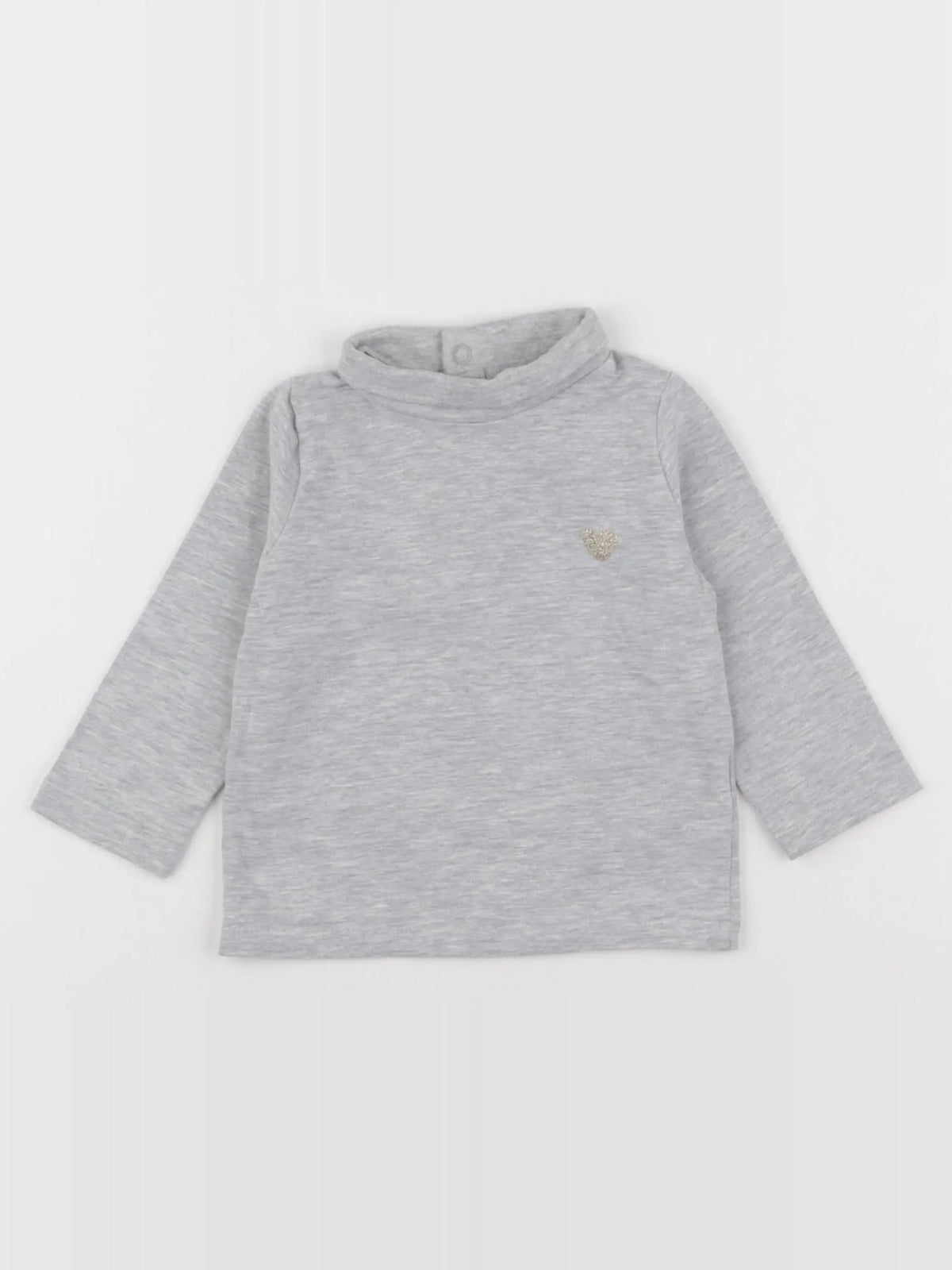 Vertbaudet - sous-pull gris - 6 mois