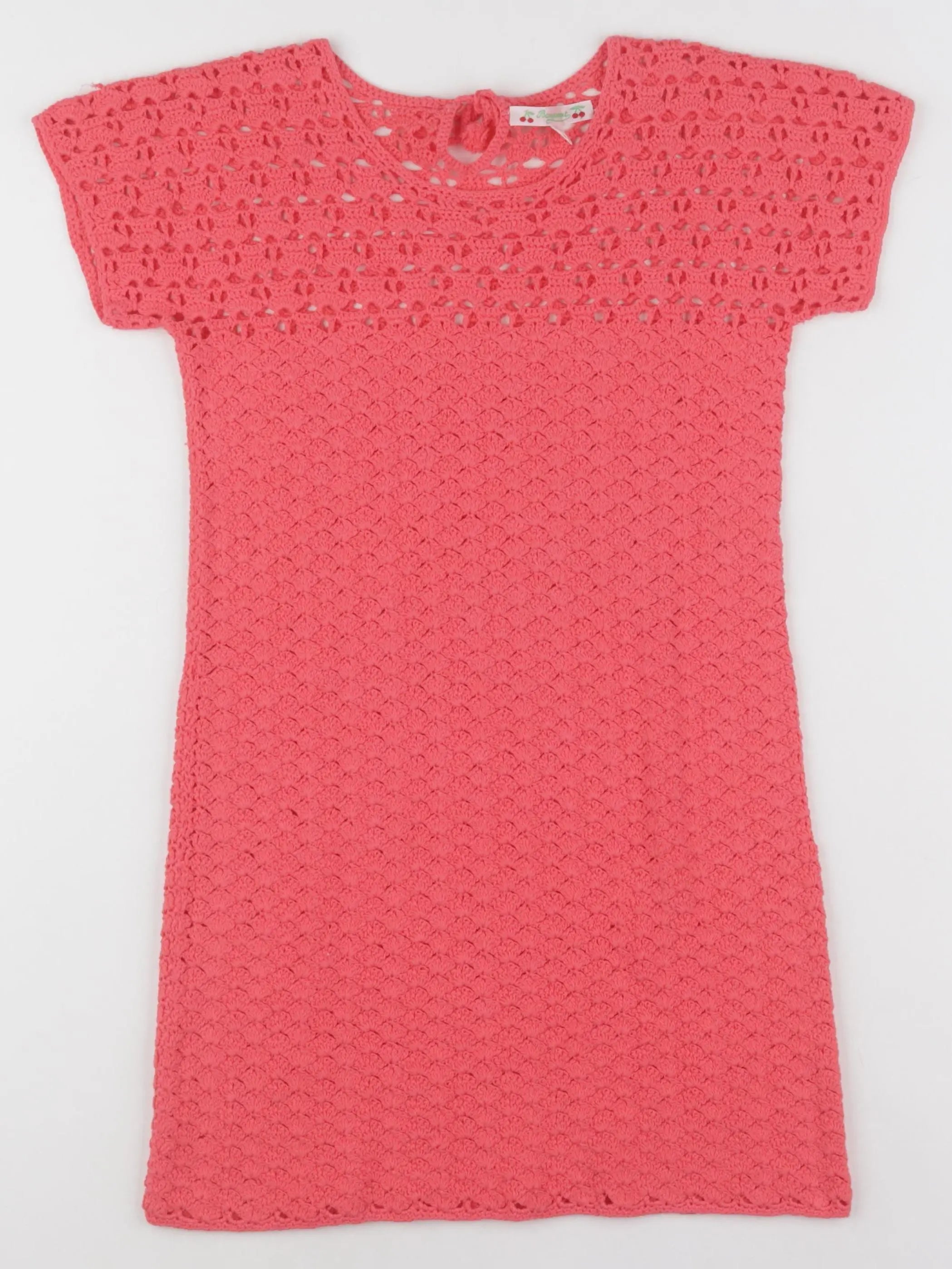 Bonpoint - robe orange, rose - 8 ans