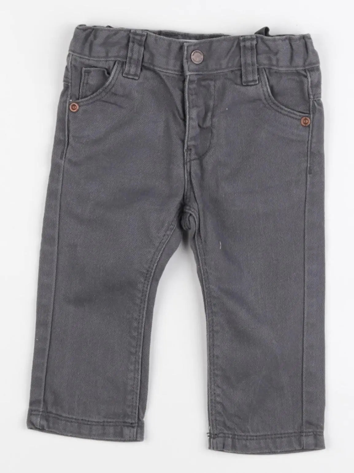 Vertbaudet - pantalon gris - 6 mois