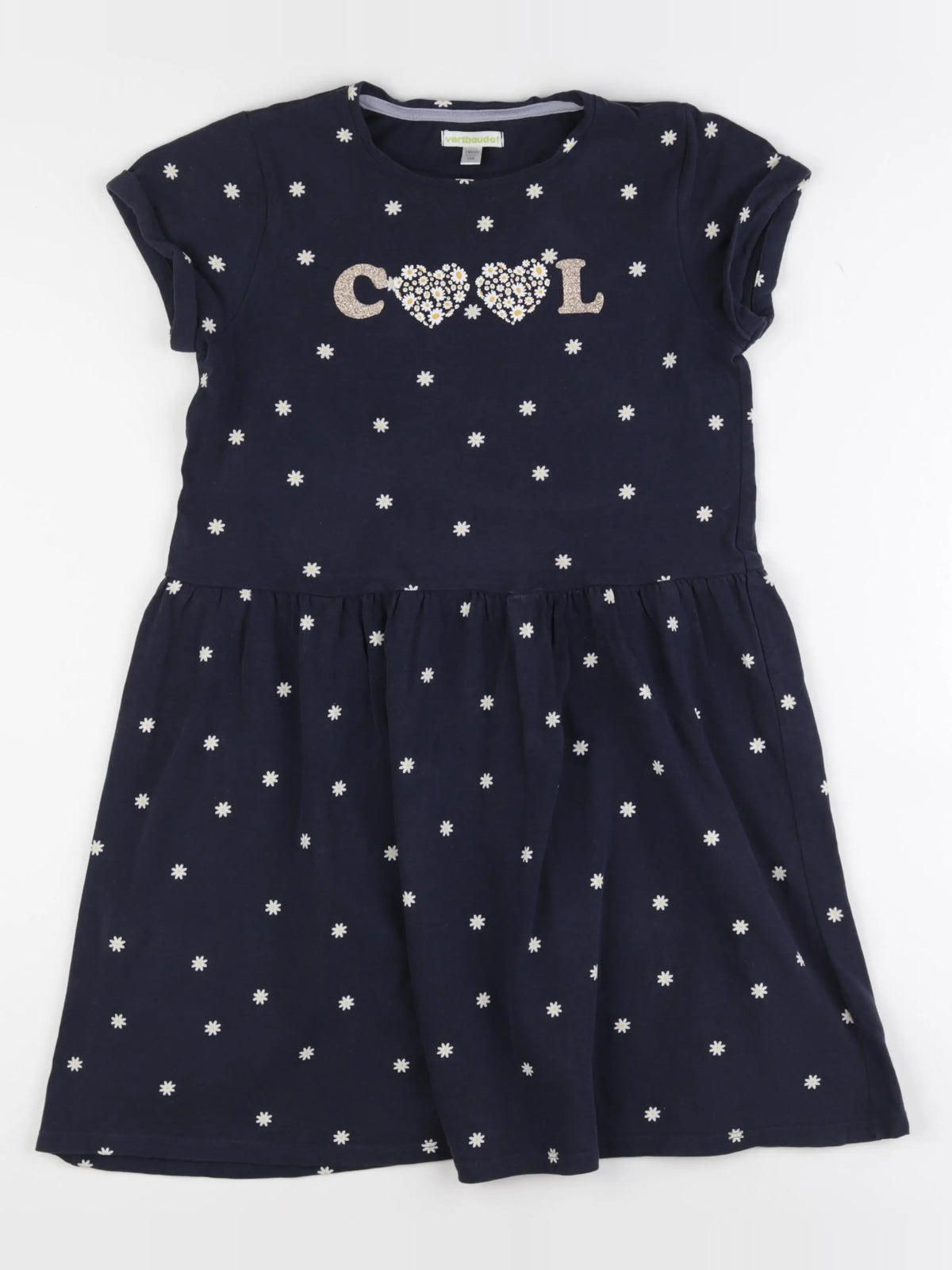 Vertbaudet - robe bleu - 10 ans