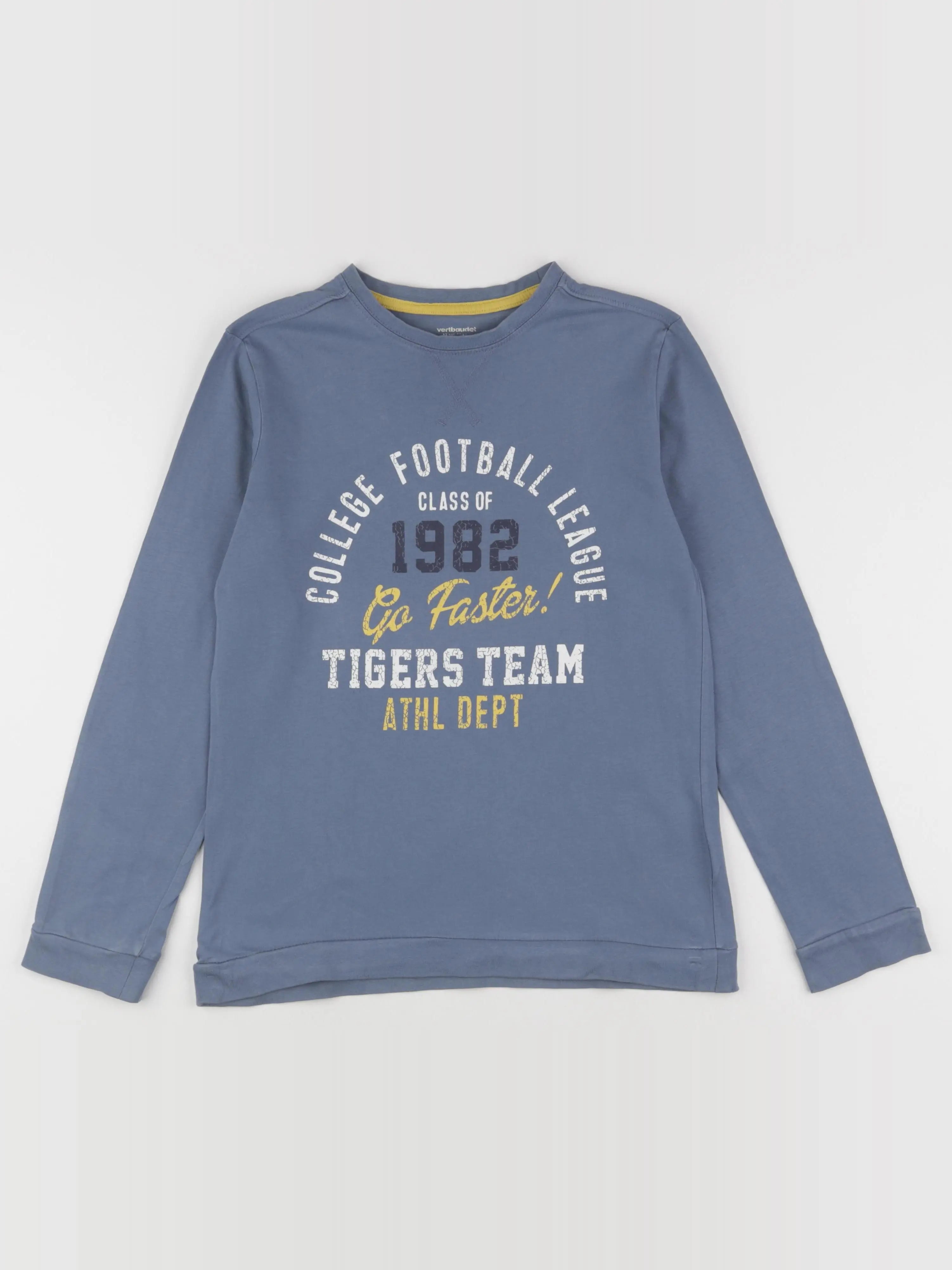 Vertbaudet - tee-shirt bleu - 12 ans