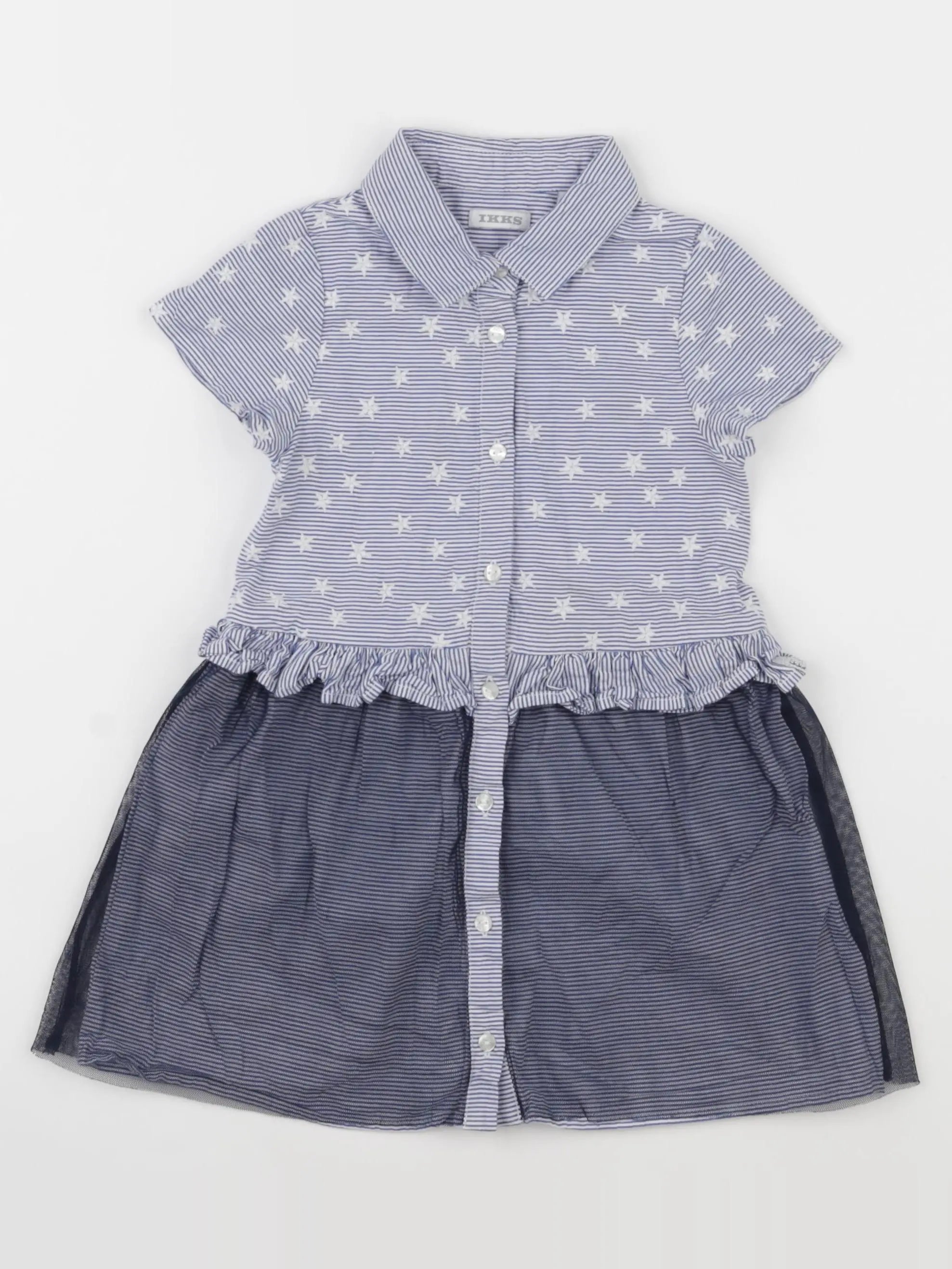IKKS - robe bleu - 2 ans