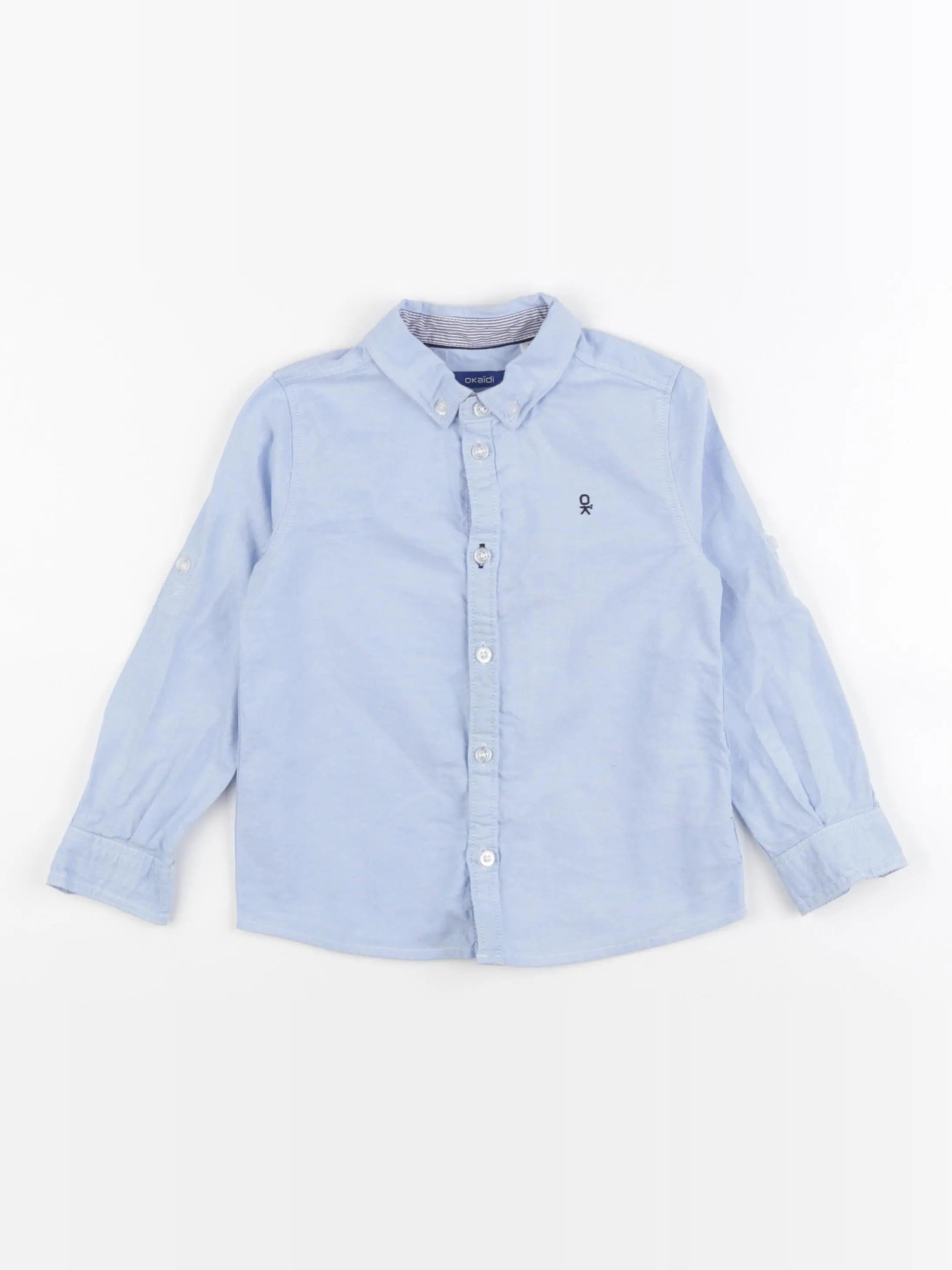 Okaidi - chemise bleu - 3 ans