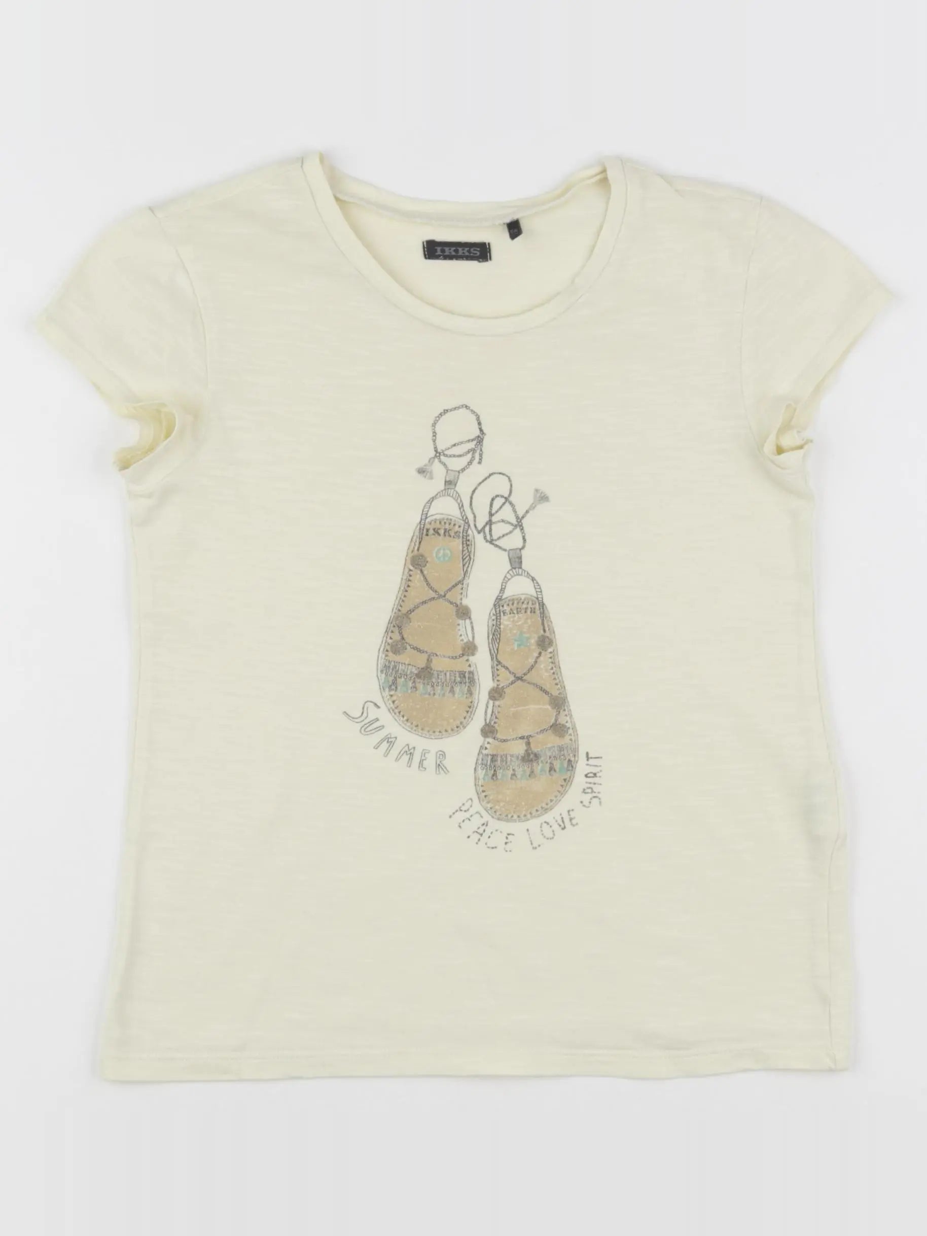 IKKS - tee-shirt jaune, or - 8 ans