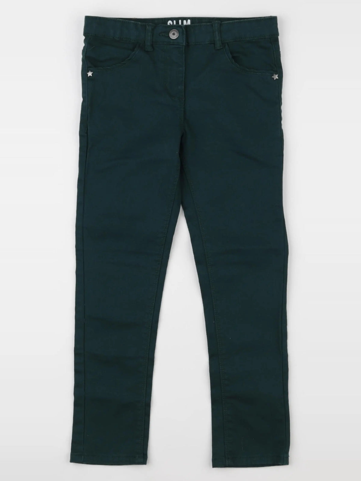 Vertbaudet - pantalon vert - 9 ans