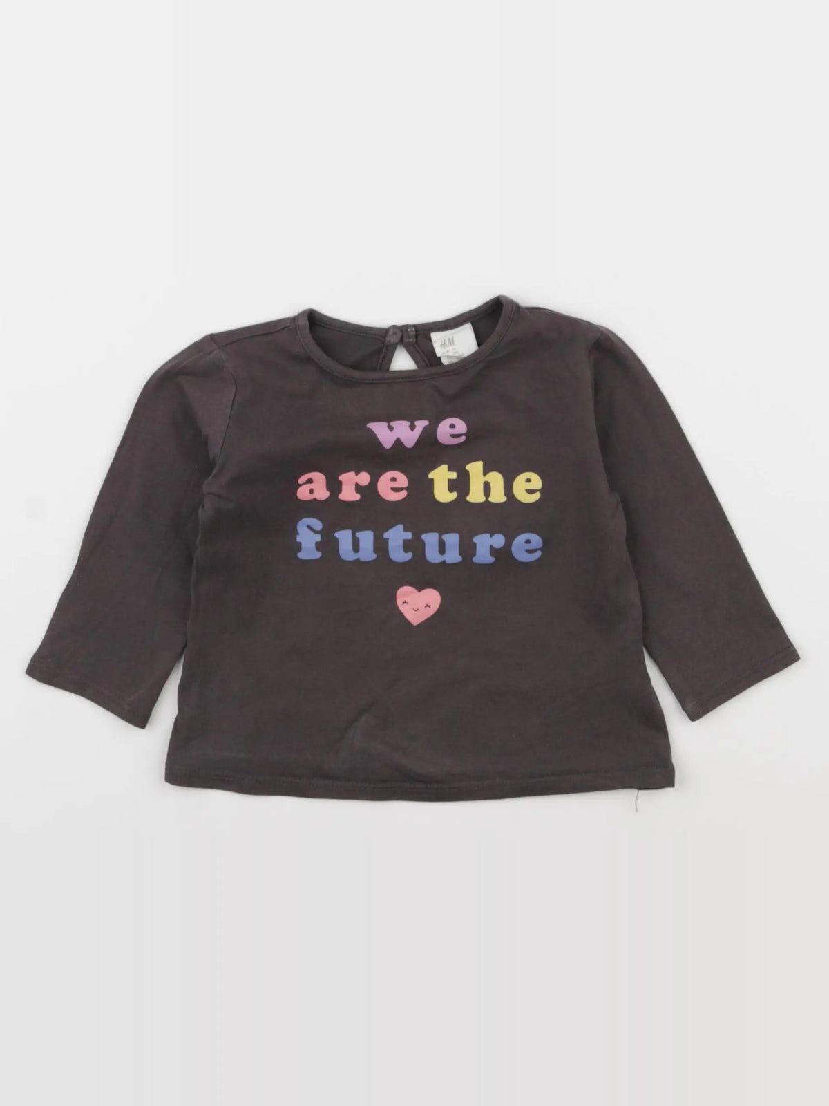 H&M - tee-shirt marron - 9 mois