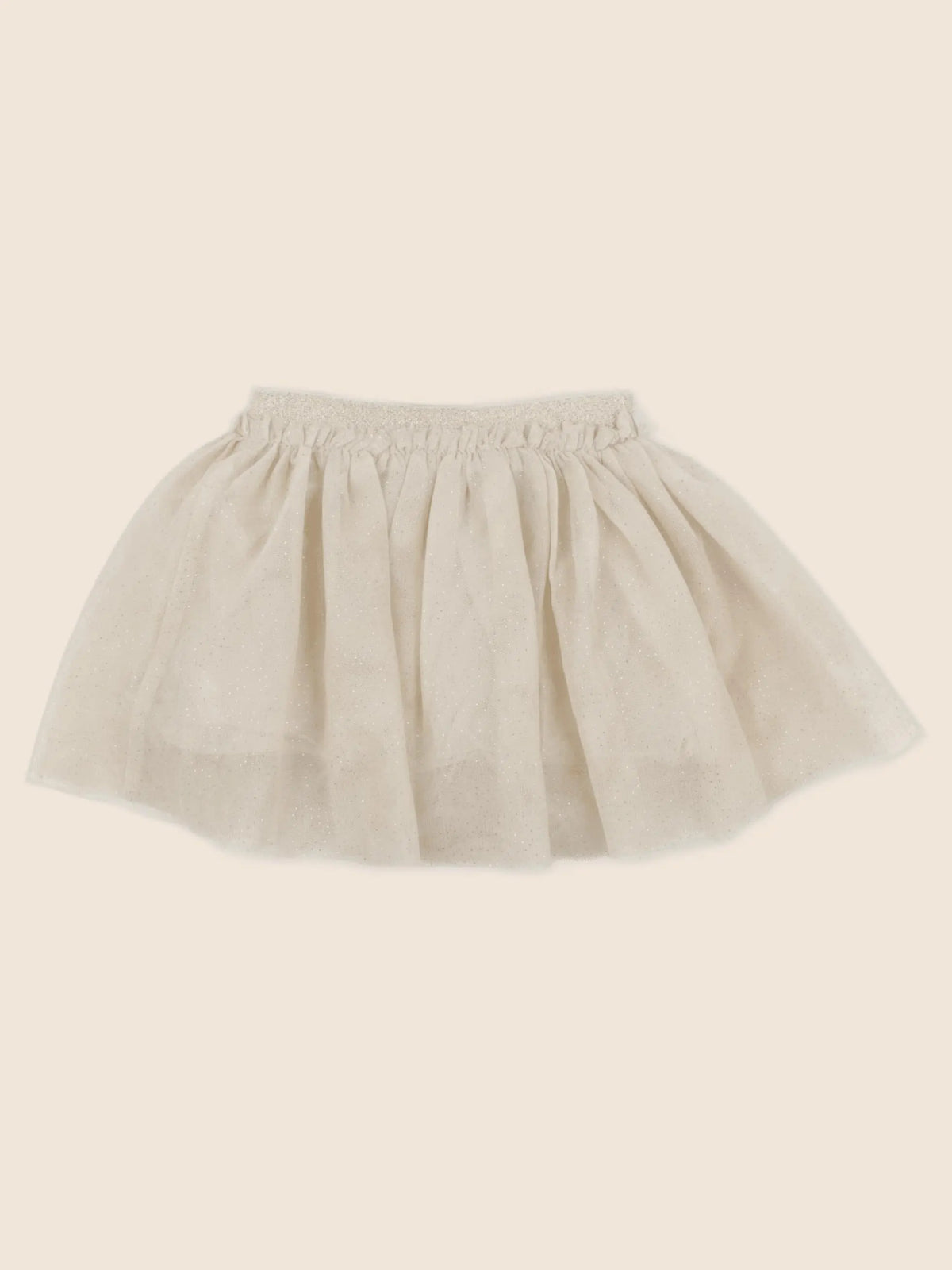 Vertbaudet - jupe beige, or - 18 mois