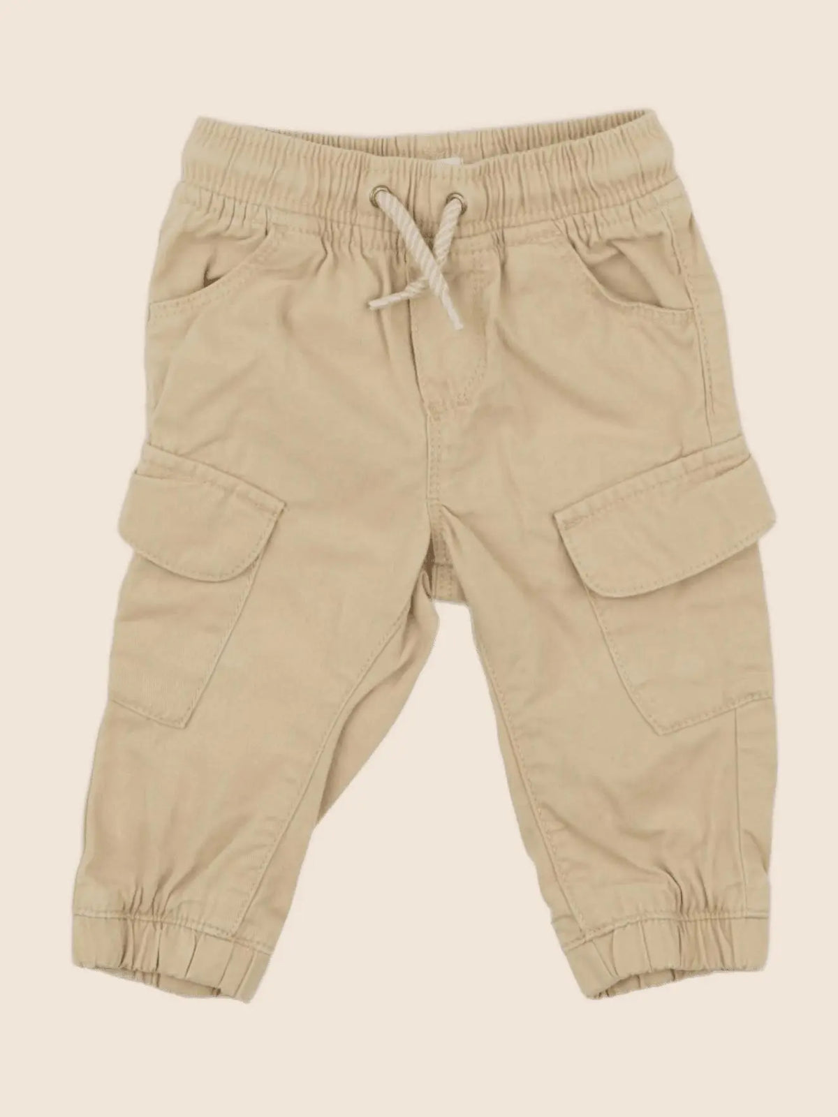 Vertbaudet - pantalon beige - 6 mois