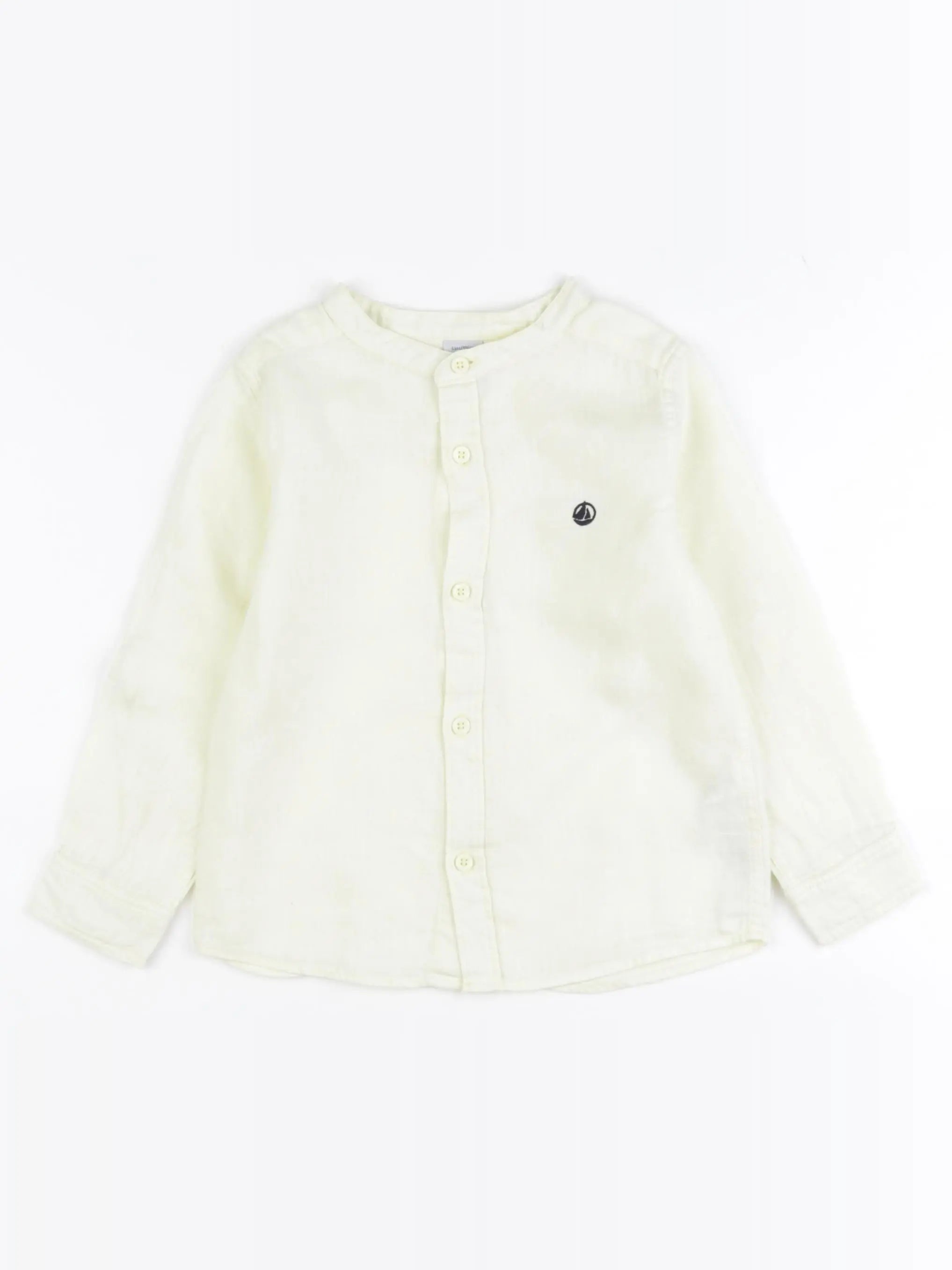 Petit Bateau - chemise jaune - 4 ans