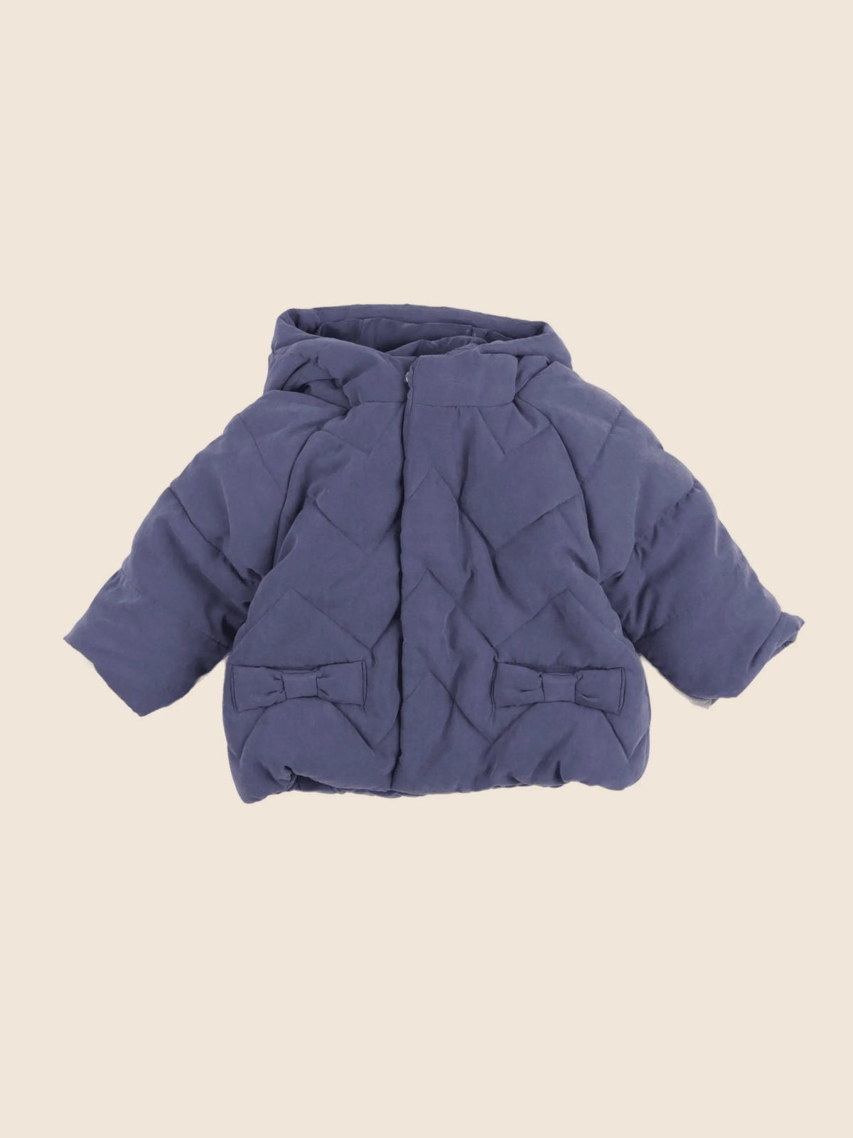 Vertbaudet - manteau doublure amovible bleu - 6 mois