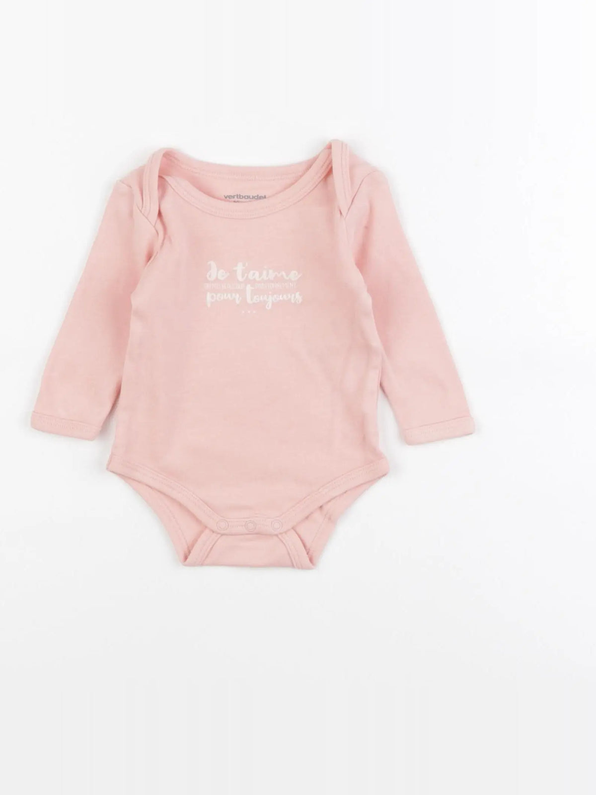 Vertbaudet - body rose - 3 mois