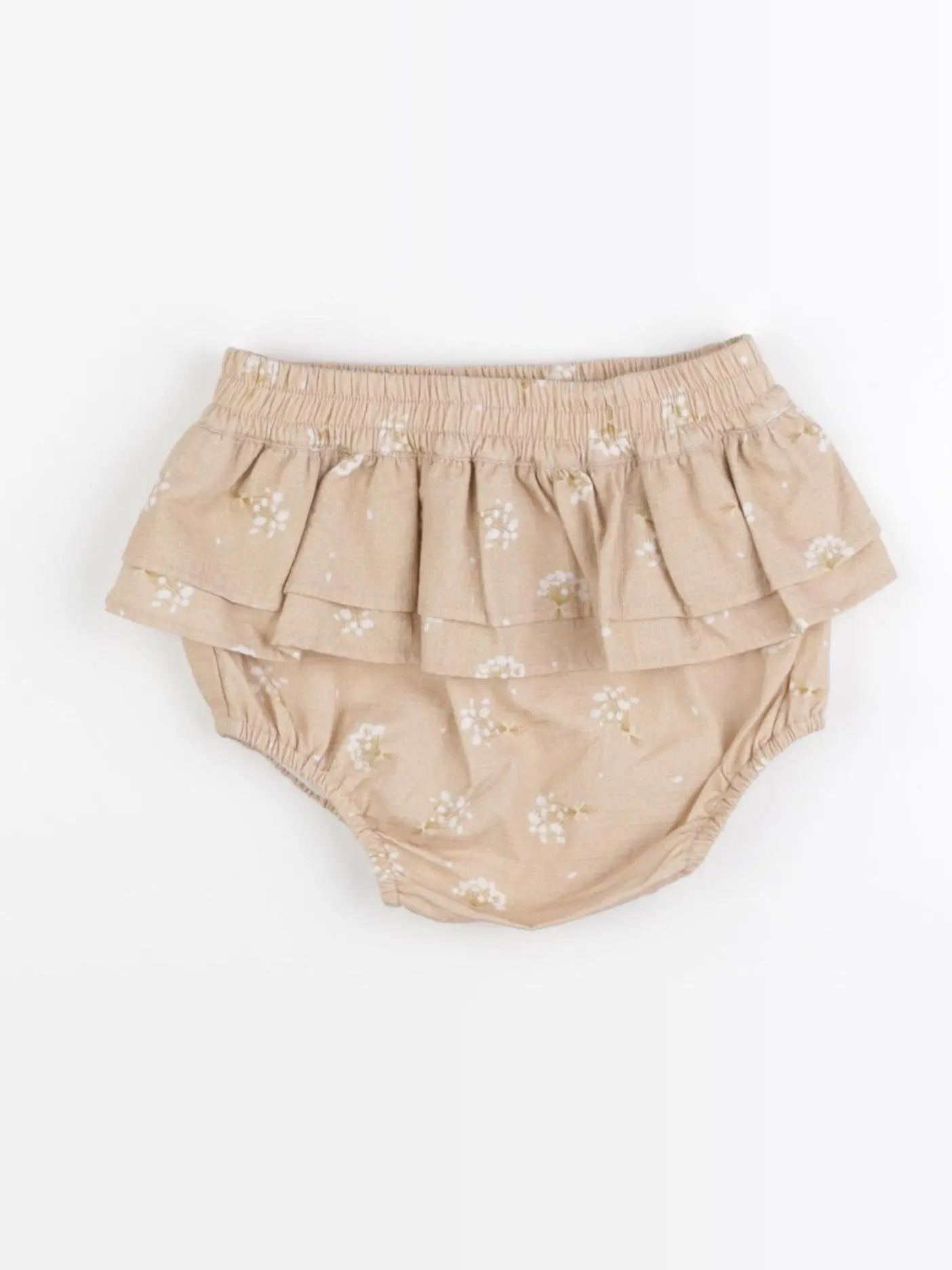 Lililotte - bloomer volants au dos marron - 24 mois