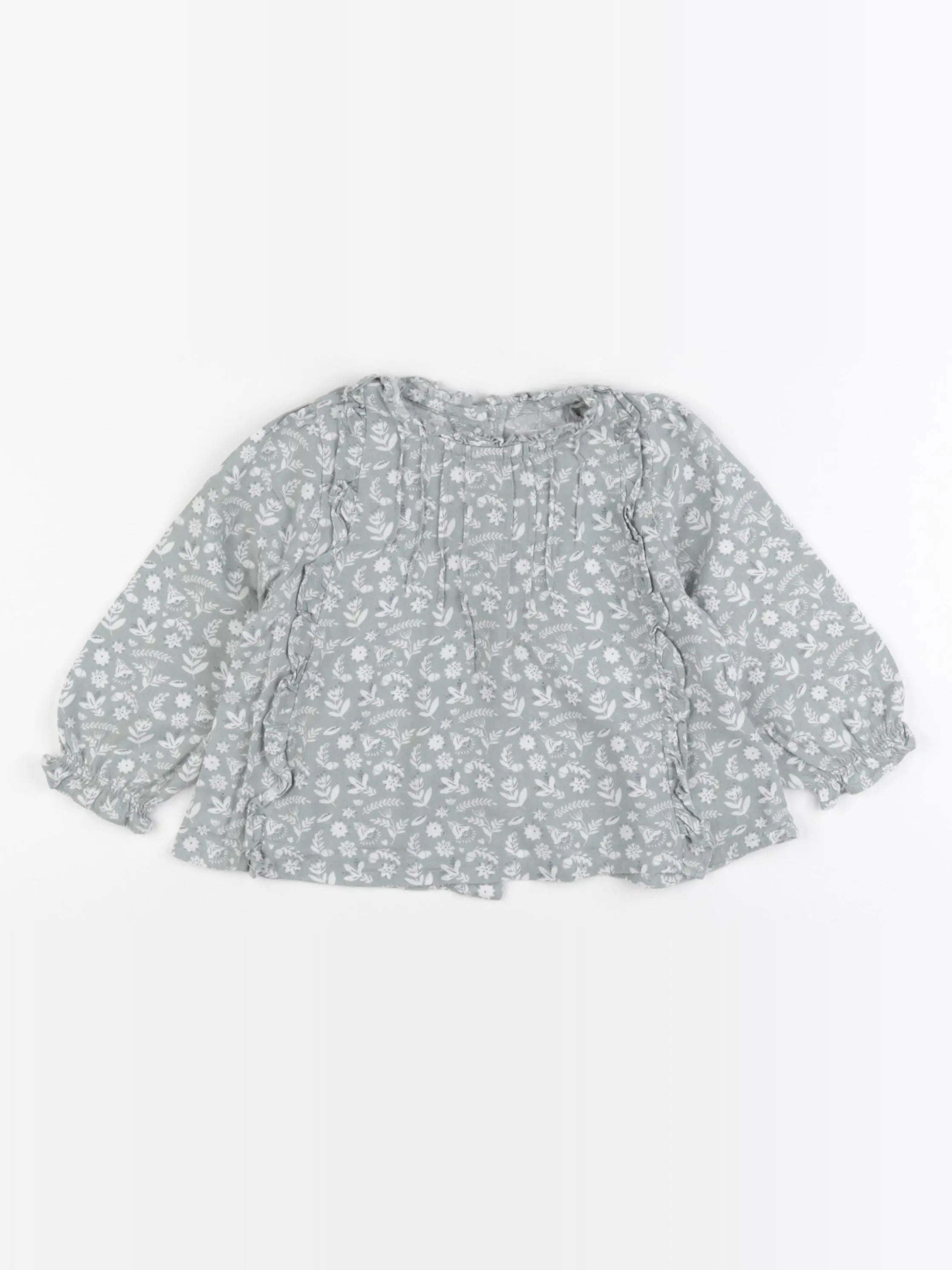 Vertbaudet - blouse vert - 24 mois