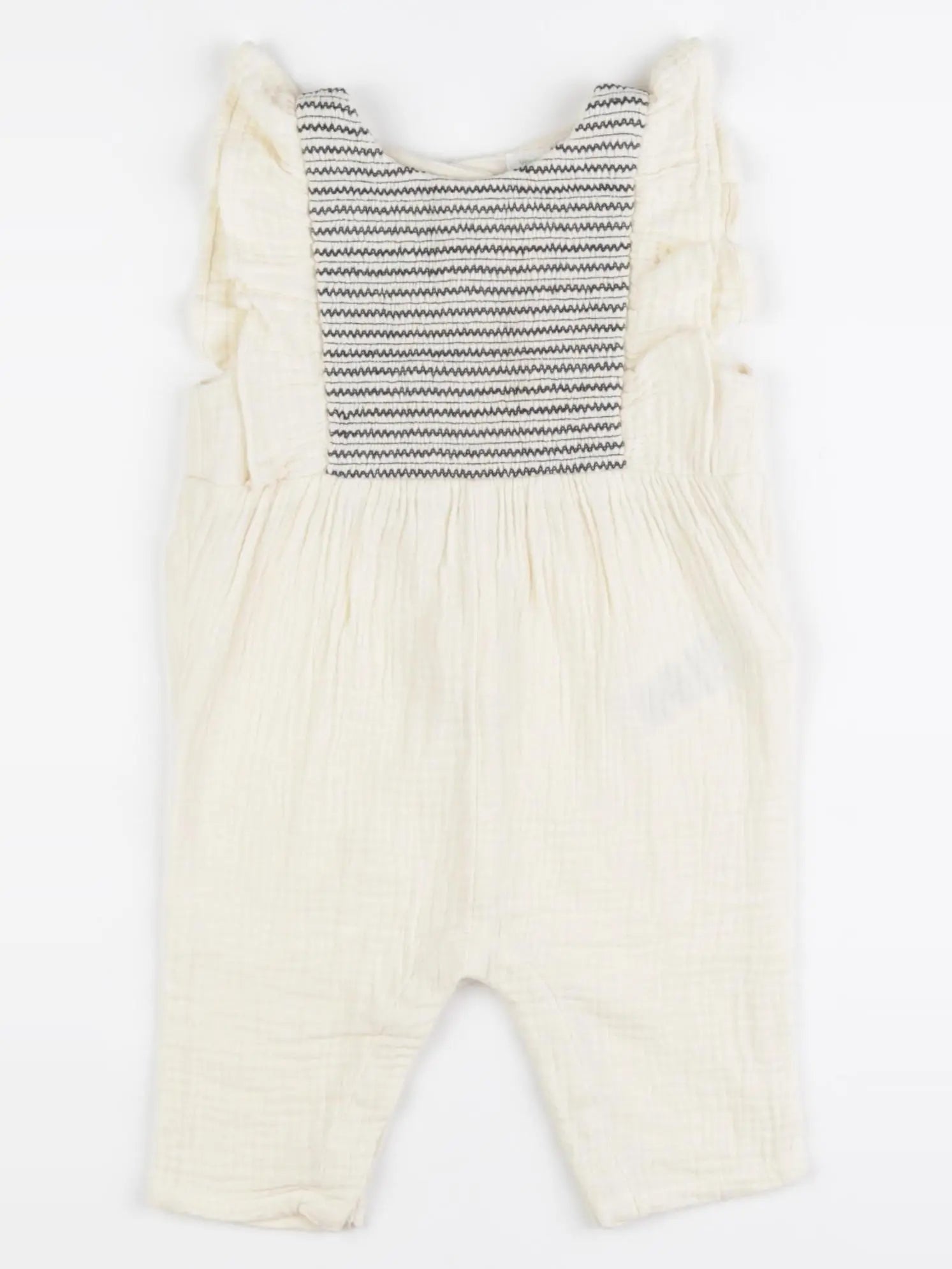 Vertbaudet - combinaison beige - 3 mois