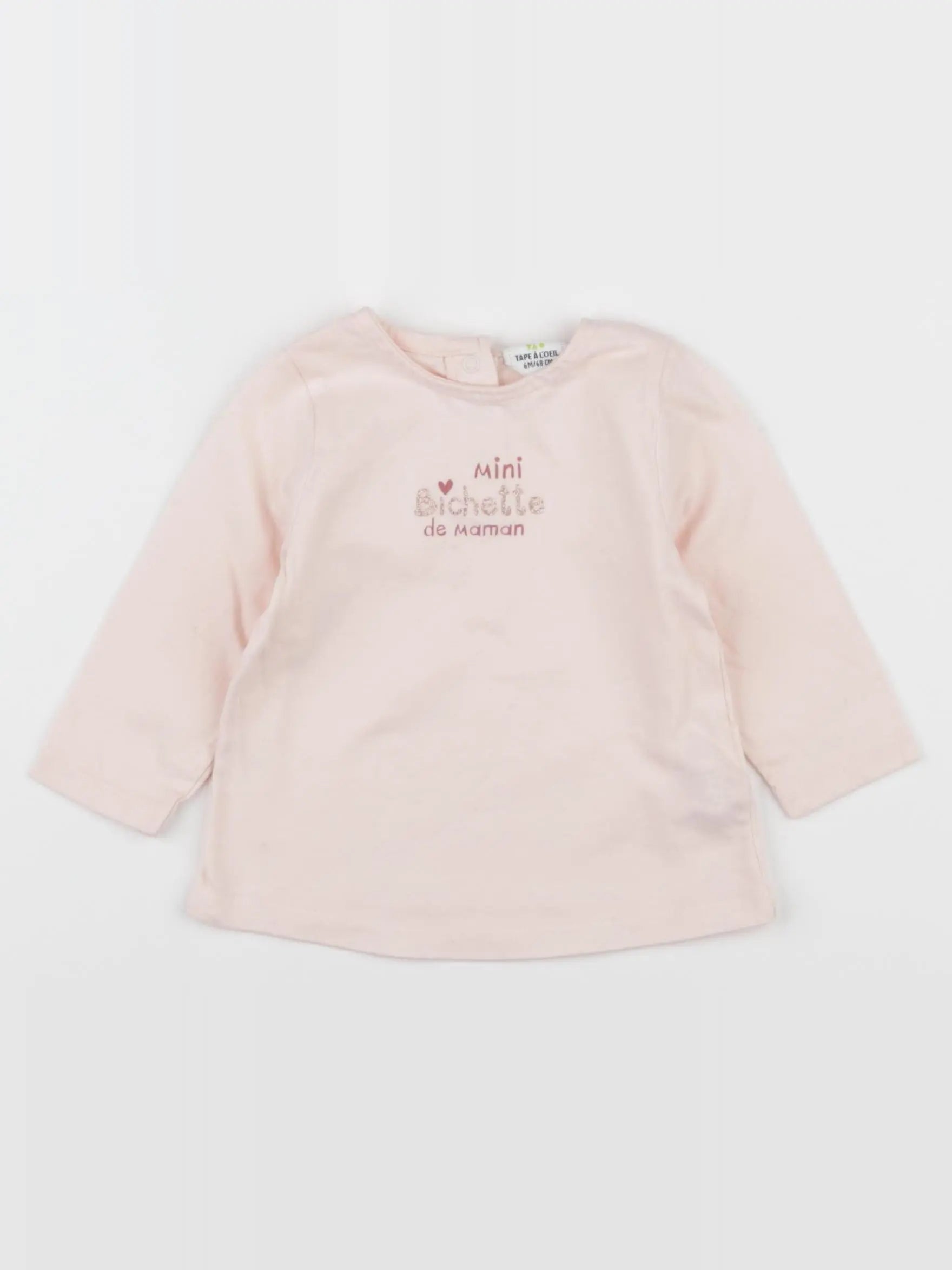Tape à l'oeil - tee-shirt rose - 6 mois