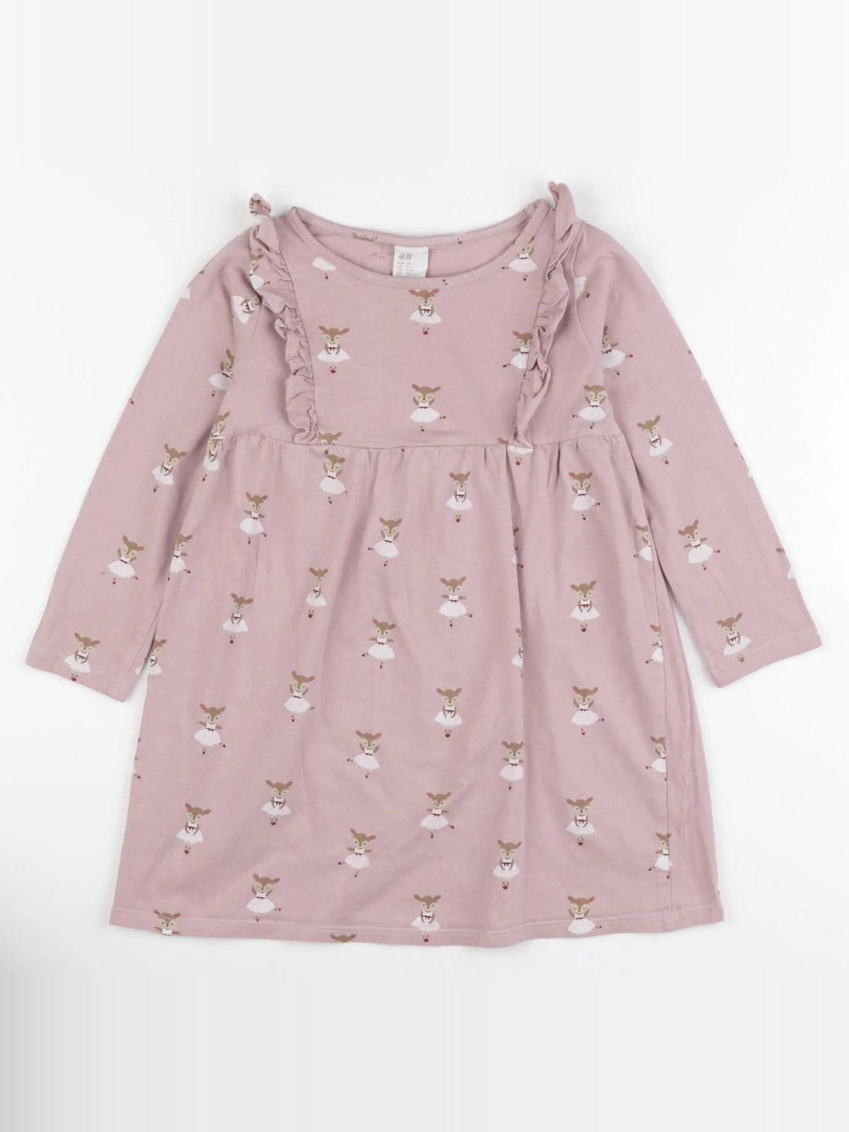 H&M - robe rose - 2/3 ans