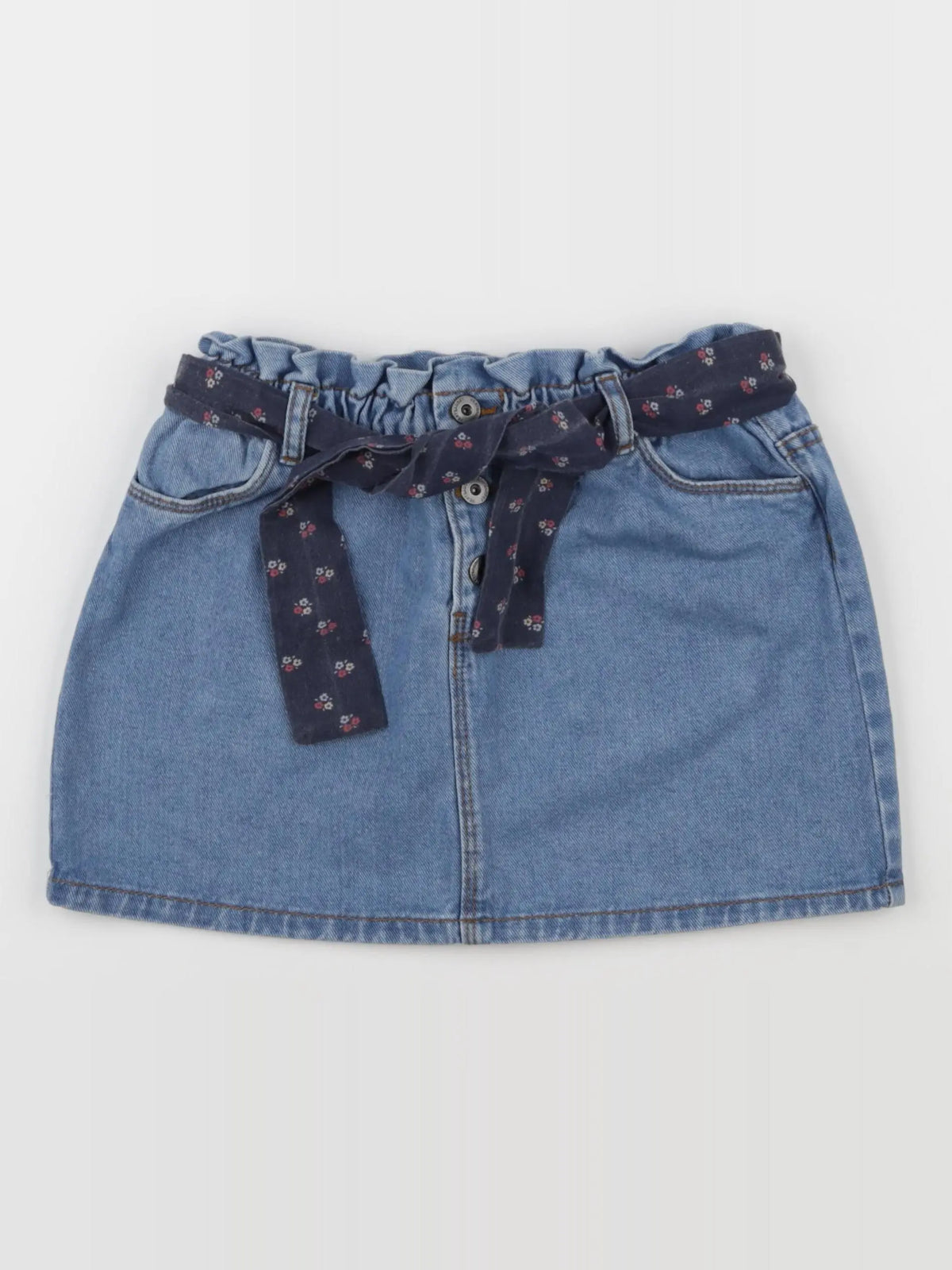 Vertbaudet - jupe bleu - 9 ans