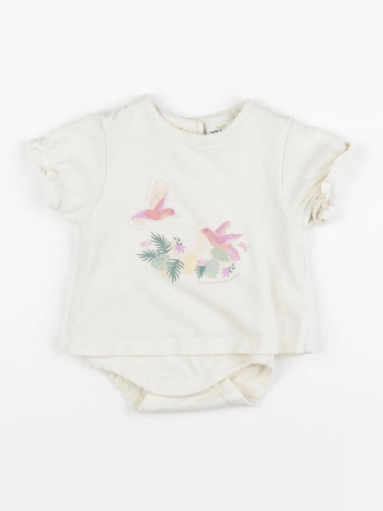 Tape à l'oeil - body tee-shirt blanc - 3 mois