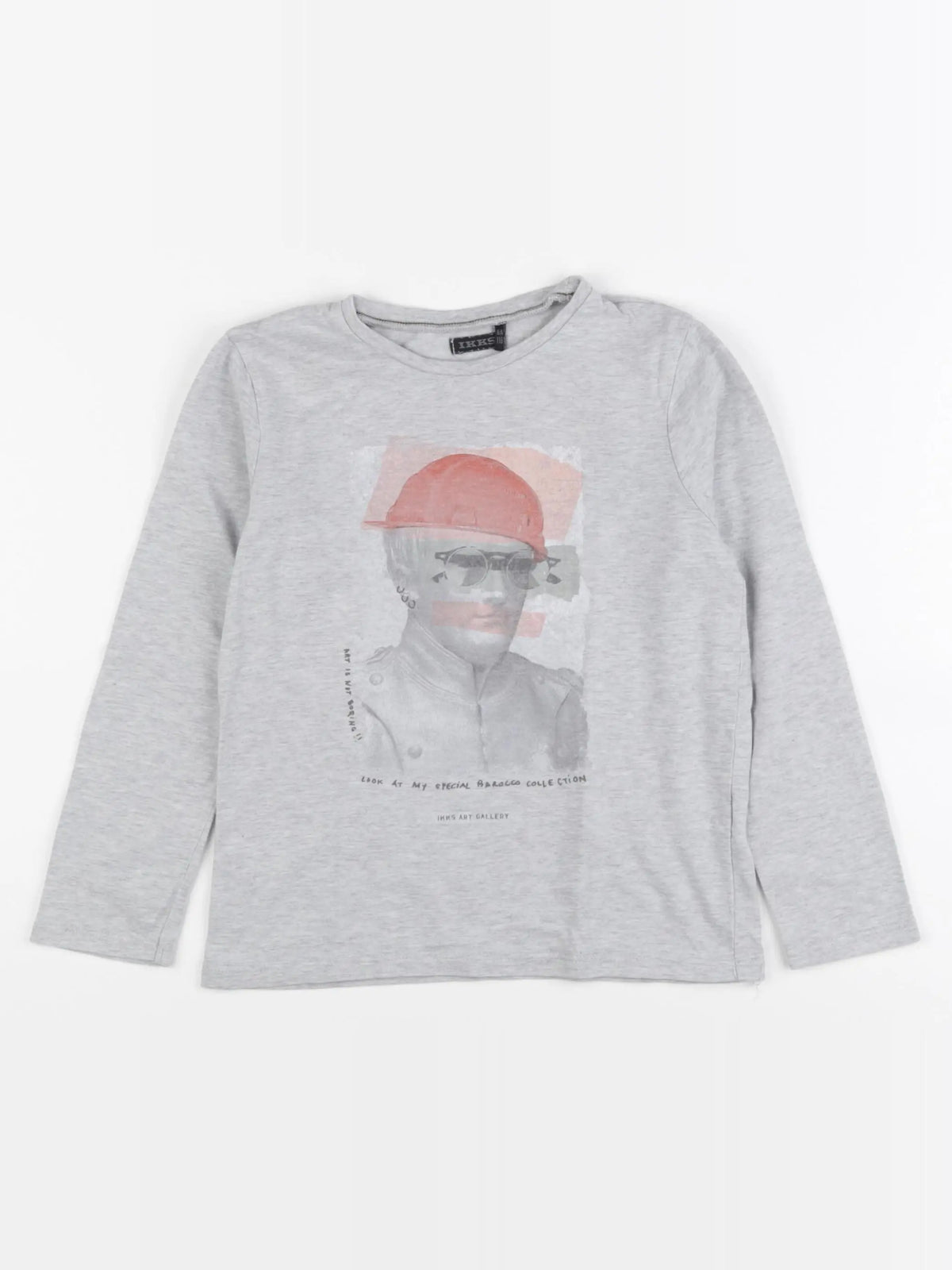 IKKS - tee-shirt gris - 6 ans