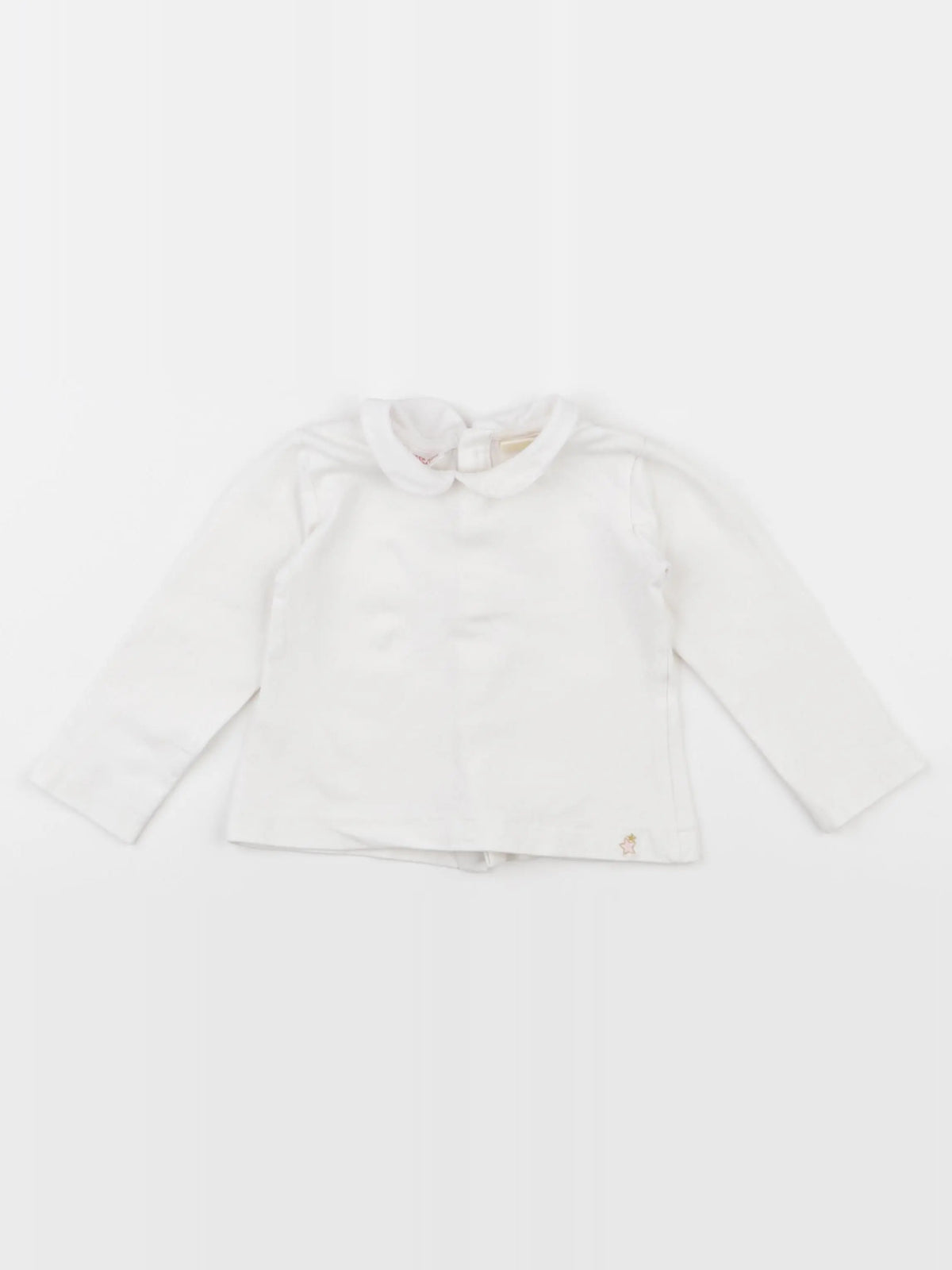 Zara - tee-shirt blanc, or - 3/6 mois