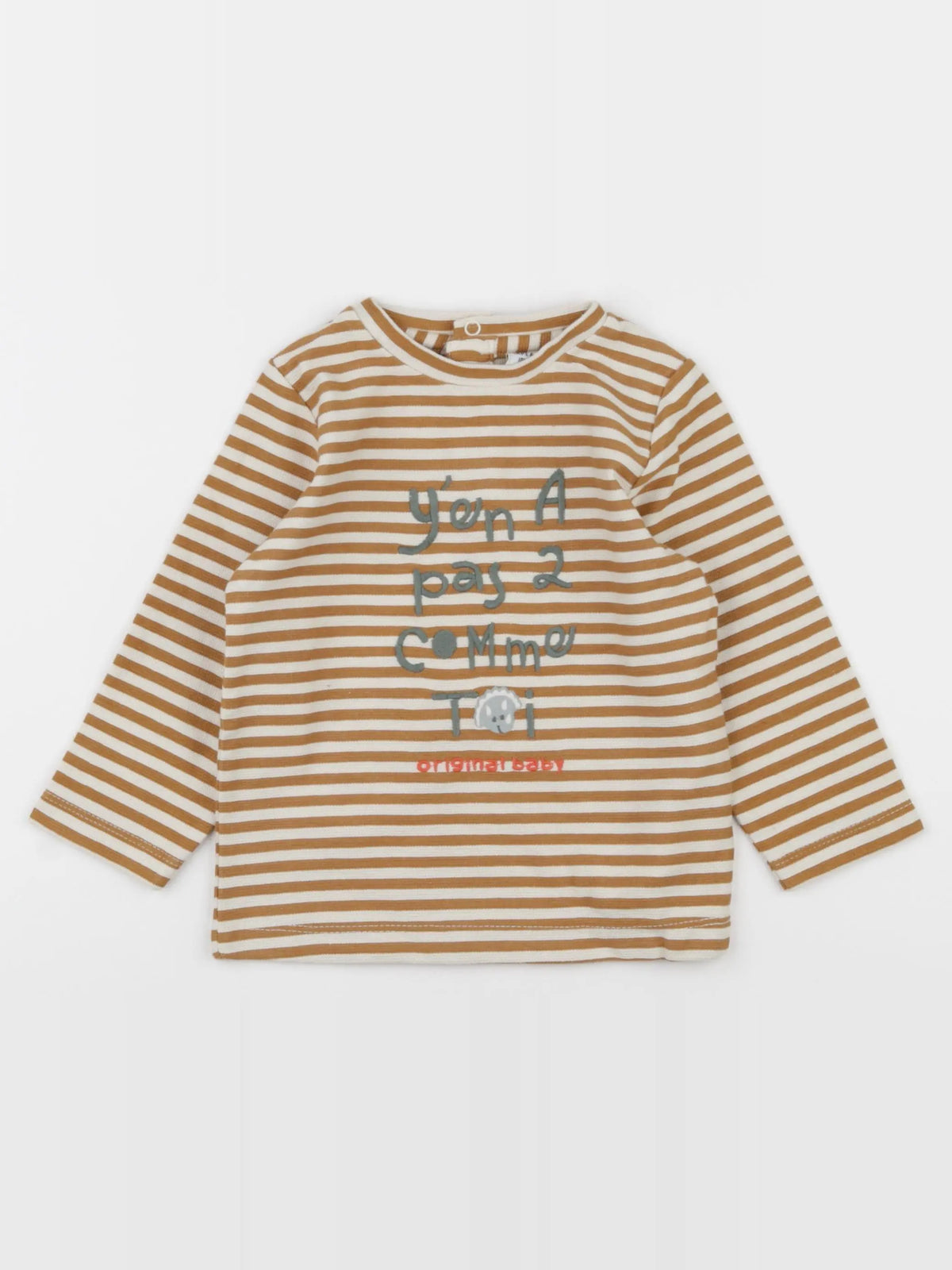 Tape à l'oeil - tee-shirt beige, marron - 18 mois