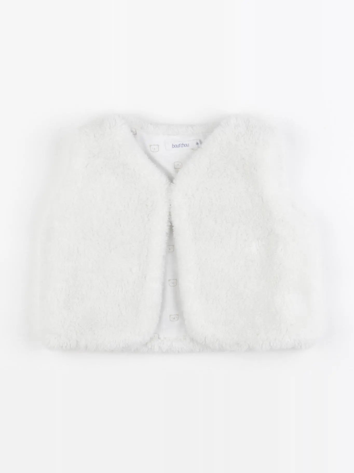 Boutchou - gilet blanc - 6 mois