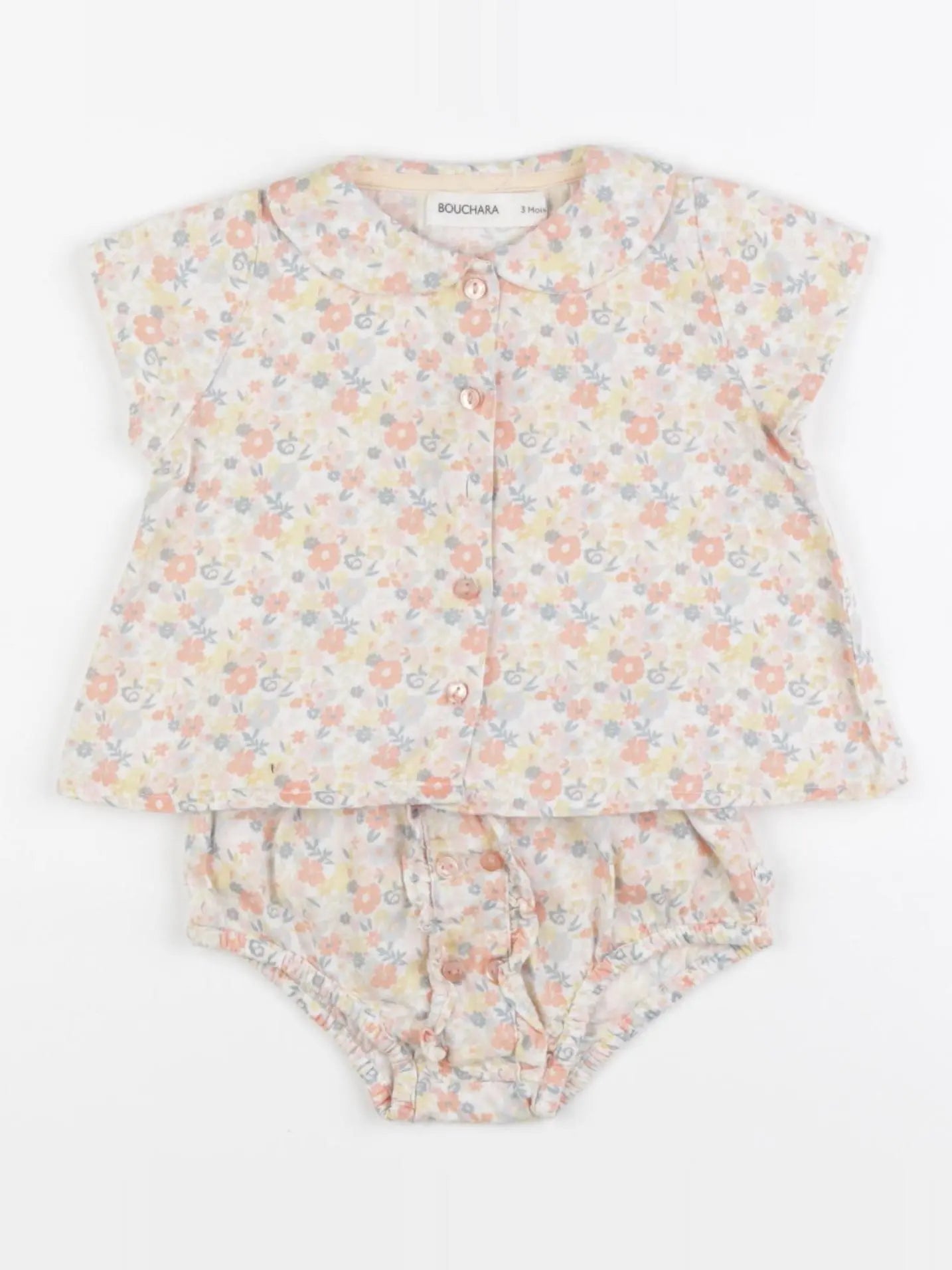 Bouchara - ensemble beige - 3 mois