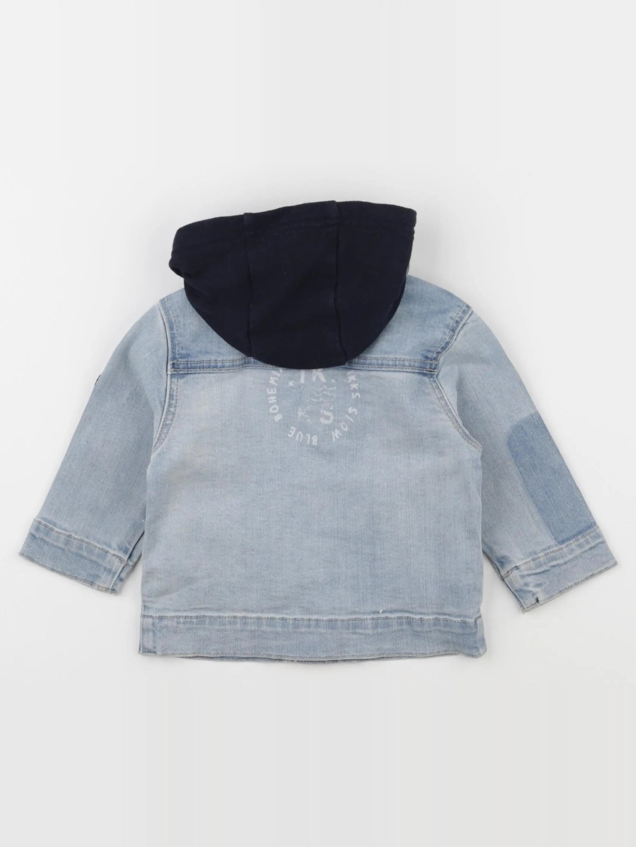 IKKS - veste imprimé au dos bleu - 18 mois