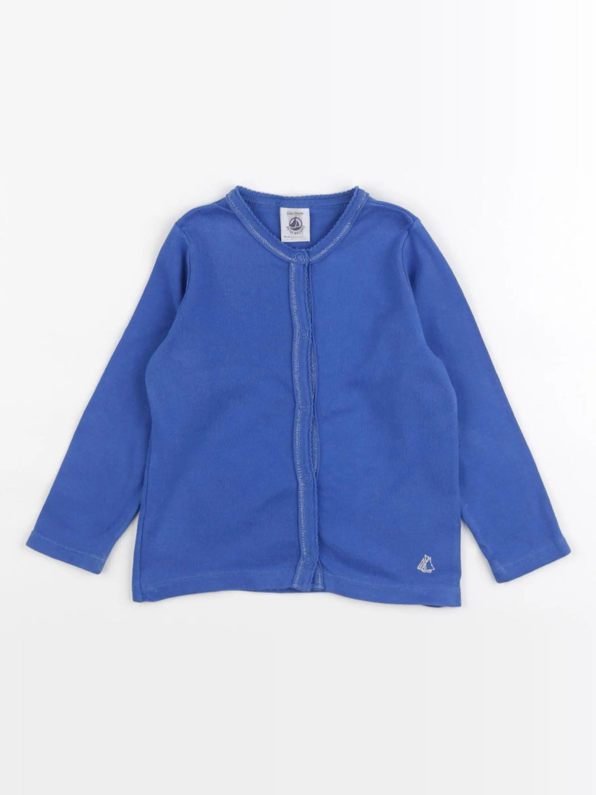 Petit Bateau - tee-shirt bleu - 24 mois