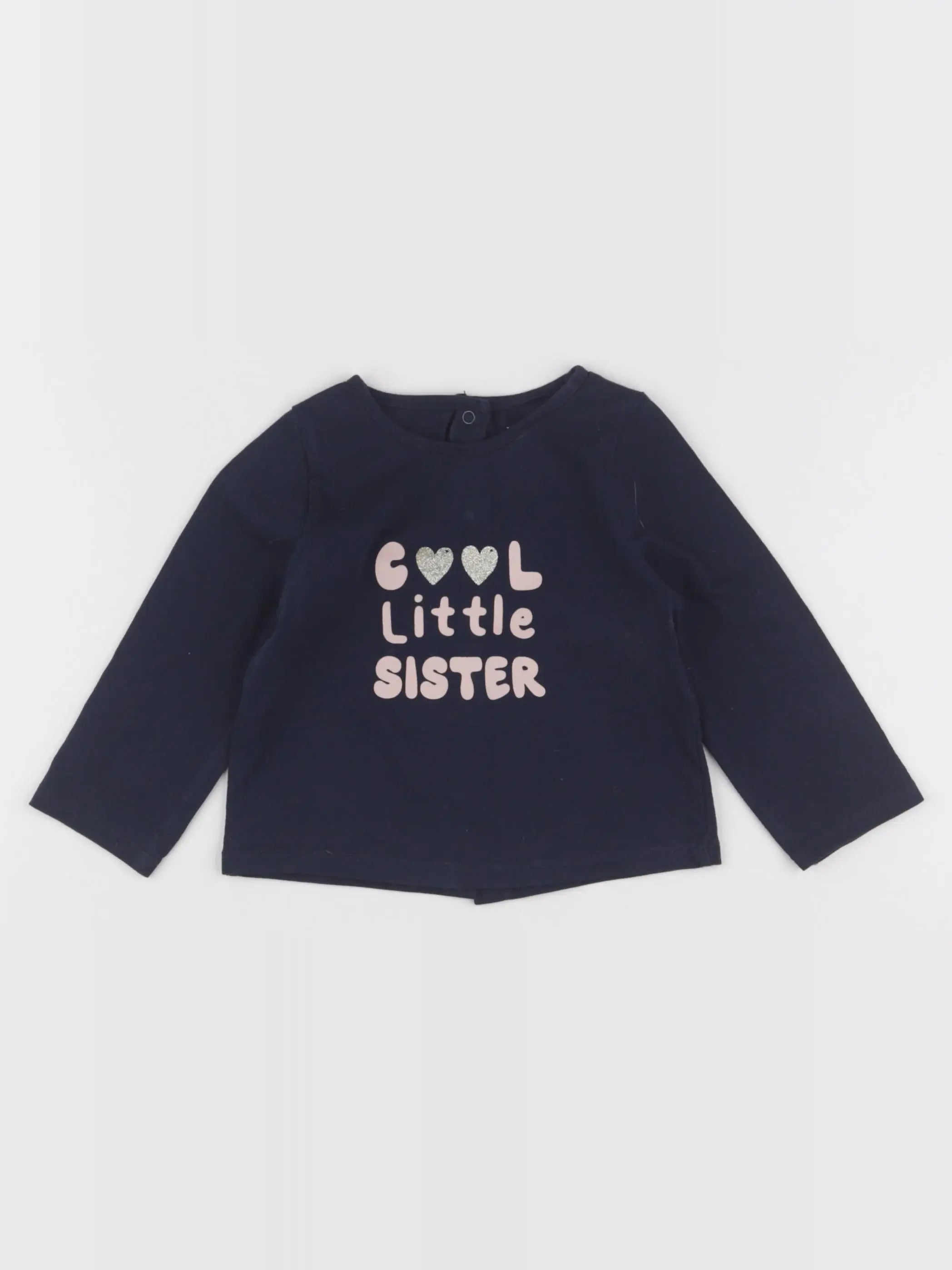 Vertbaudet - tee-shirt bleu - 9 mois