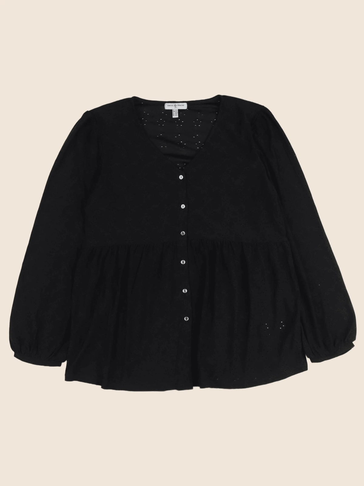 Envie de fraise - blouse grossesse noir - 42 à 44
