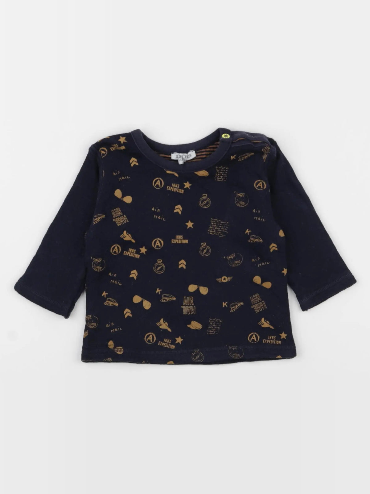 IKKS - tee-shirt bleu - 6 mois