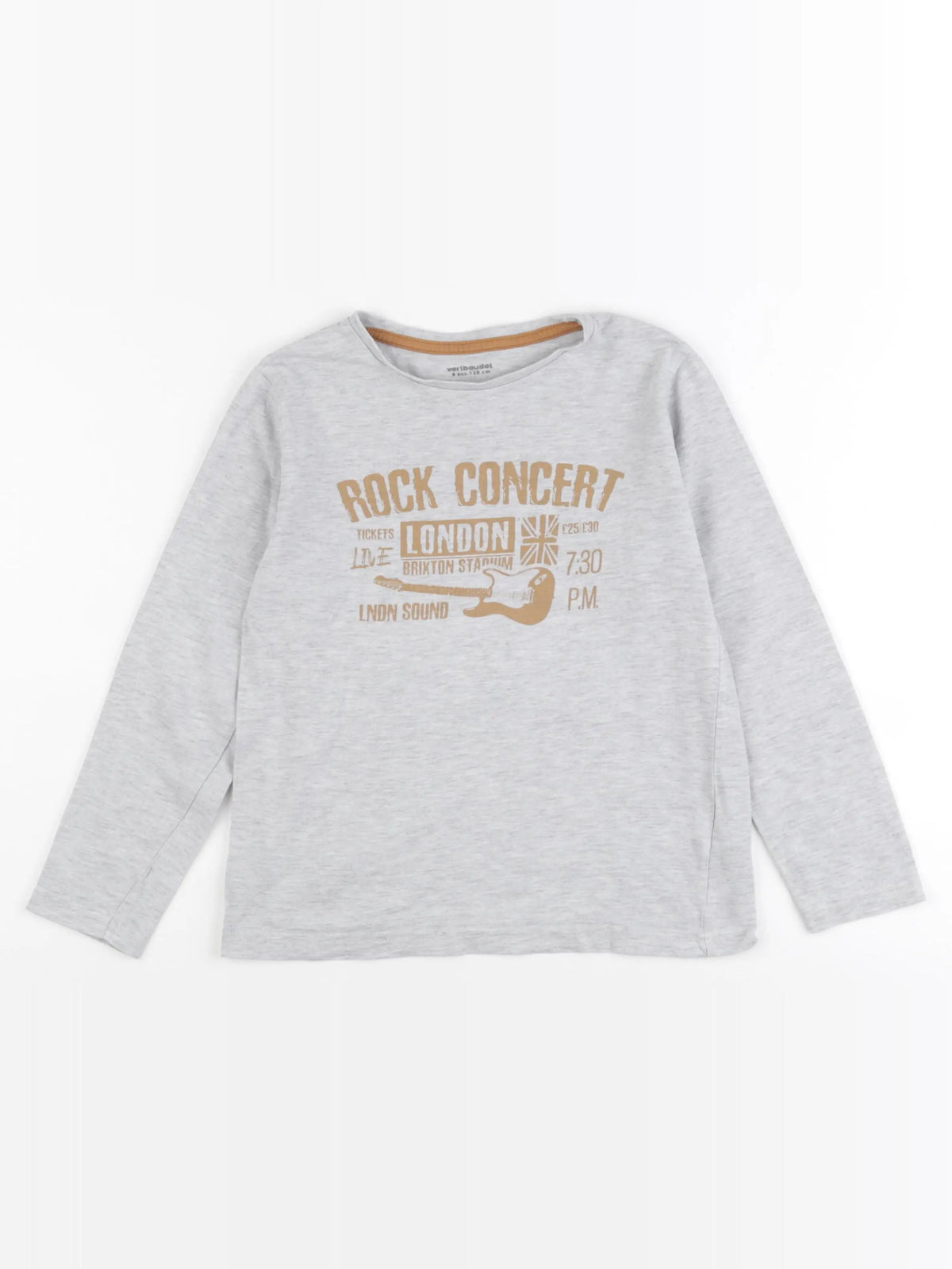 Vertbaudet - tee-shirt gris - 8 ans