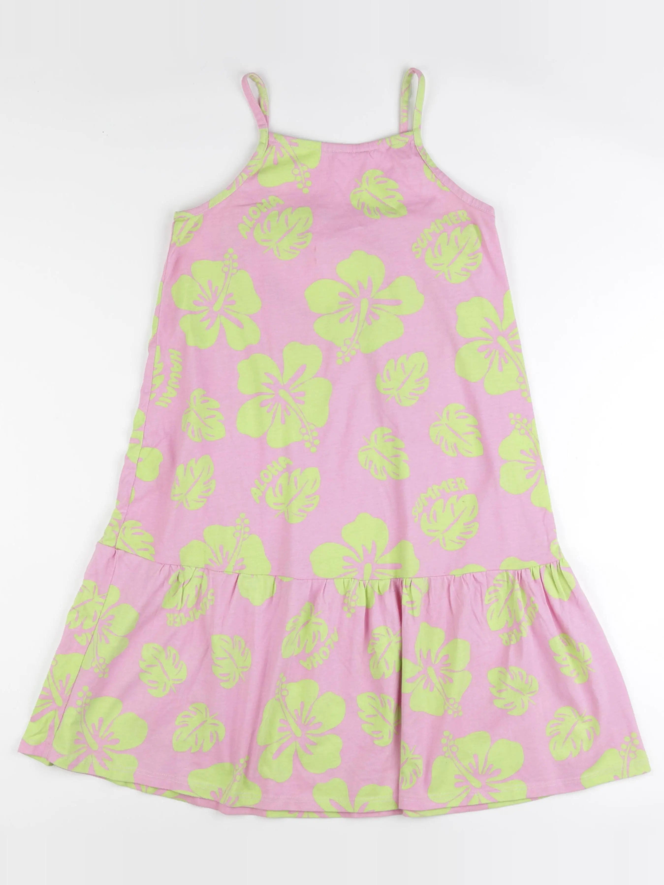 Zara - robe rose, vert - 13/14 ans