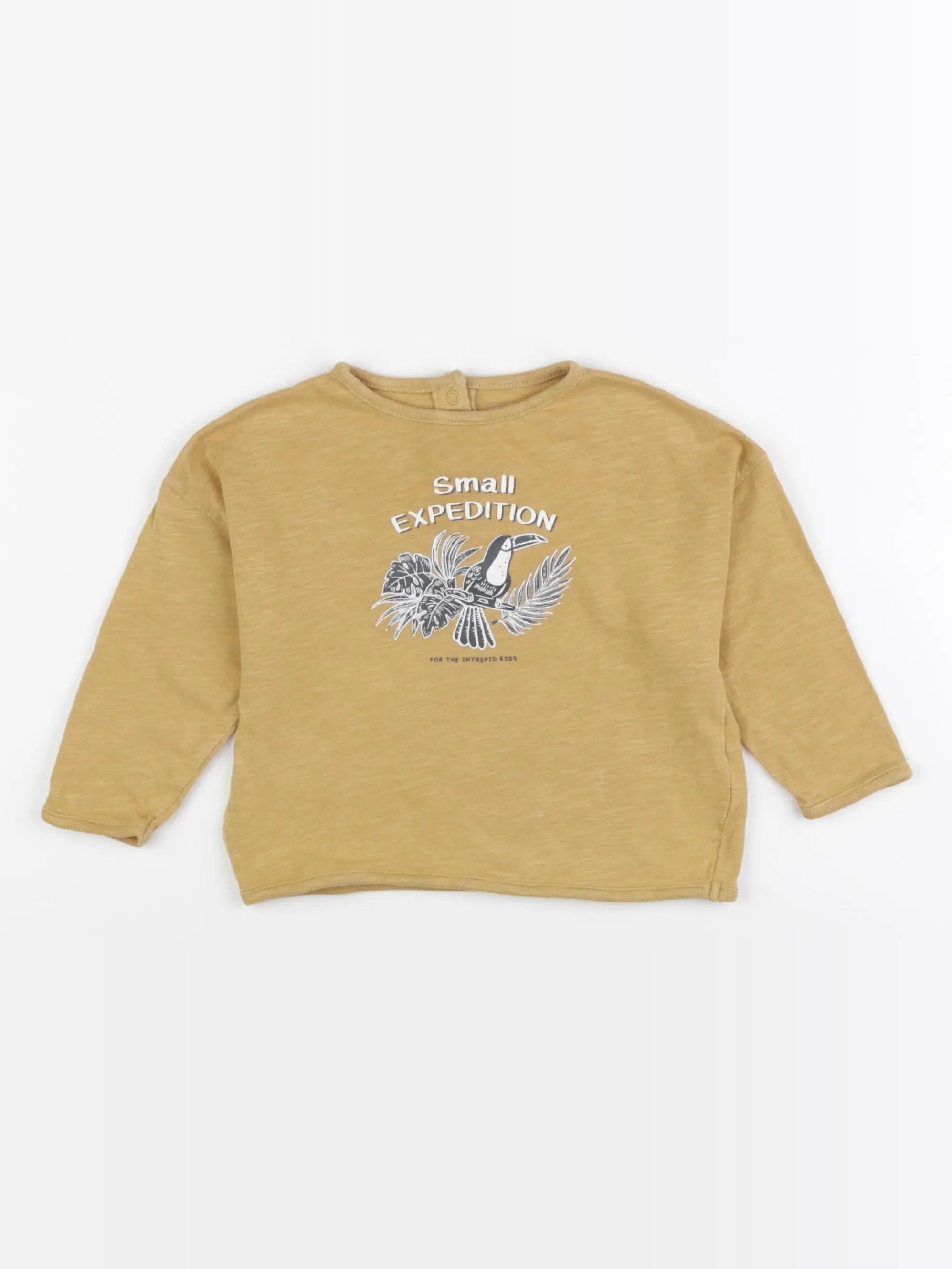Vertbaudet - tee-shirt jaune - 12 mois
