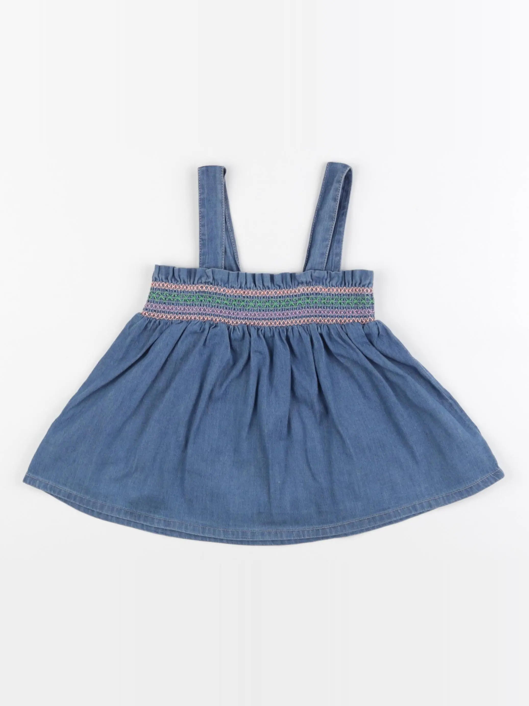 Monoprix - blouse bleu - 5 ans