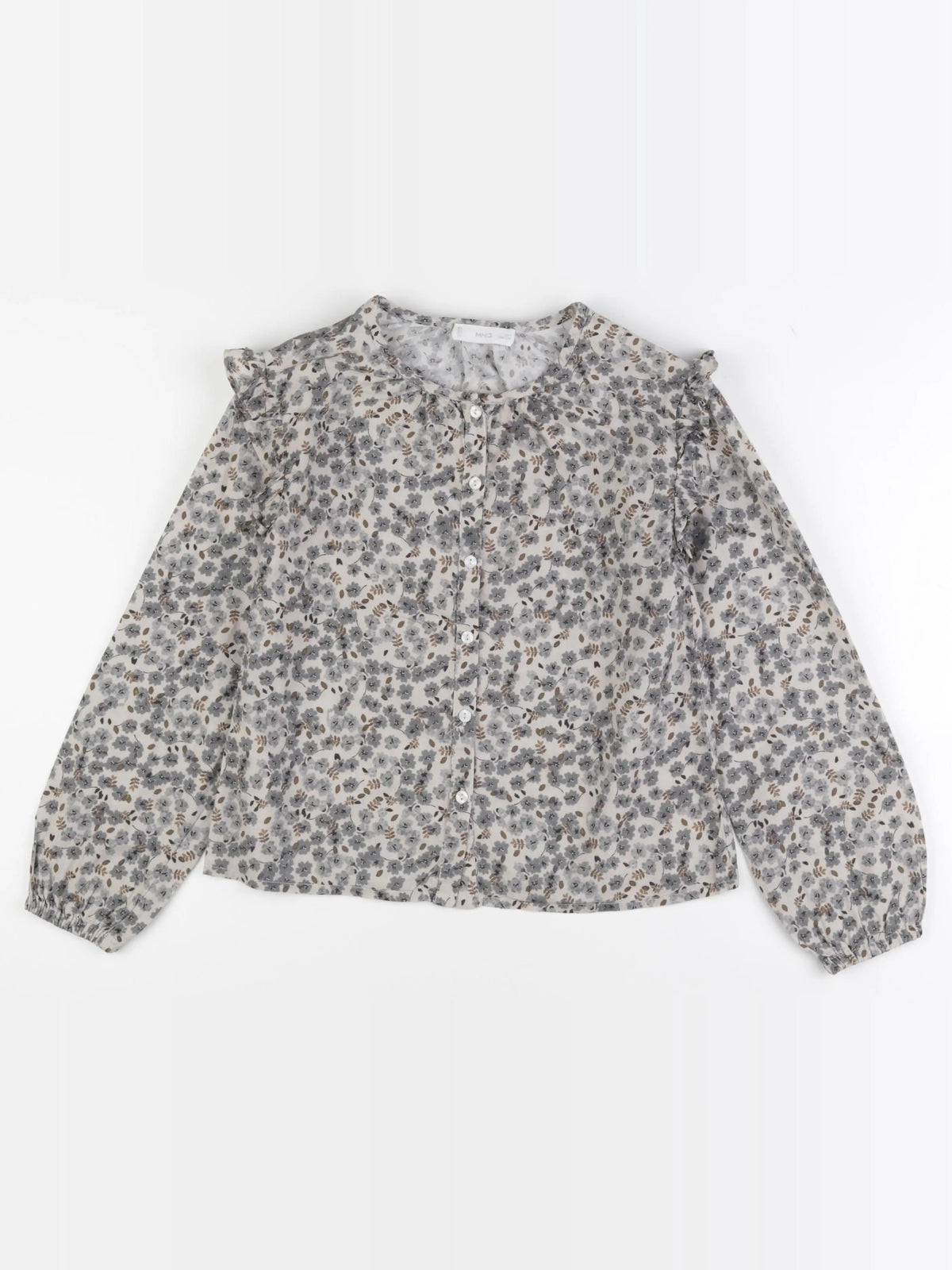 Mango - blouse gris - 9 ans