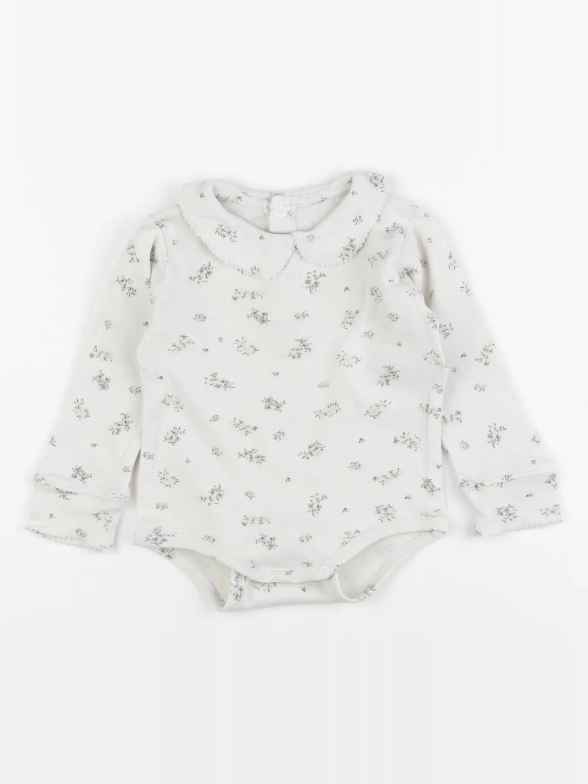 Vertbaudet - body à col beige - 6 mois