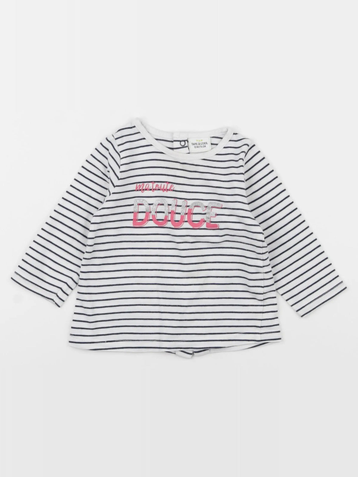 Tape à l'oeil - tee-shirt bleu - 12 mois